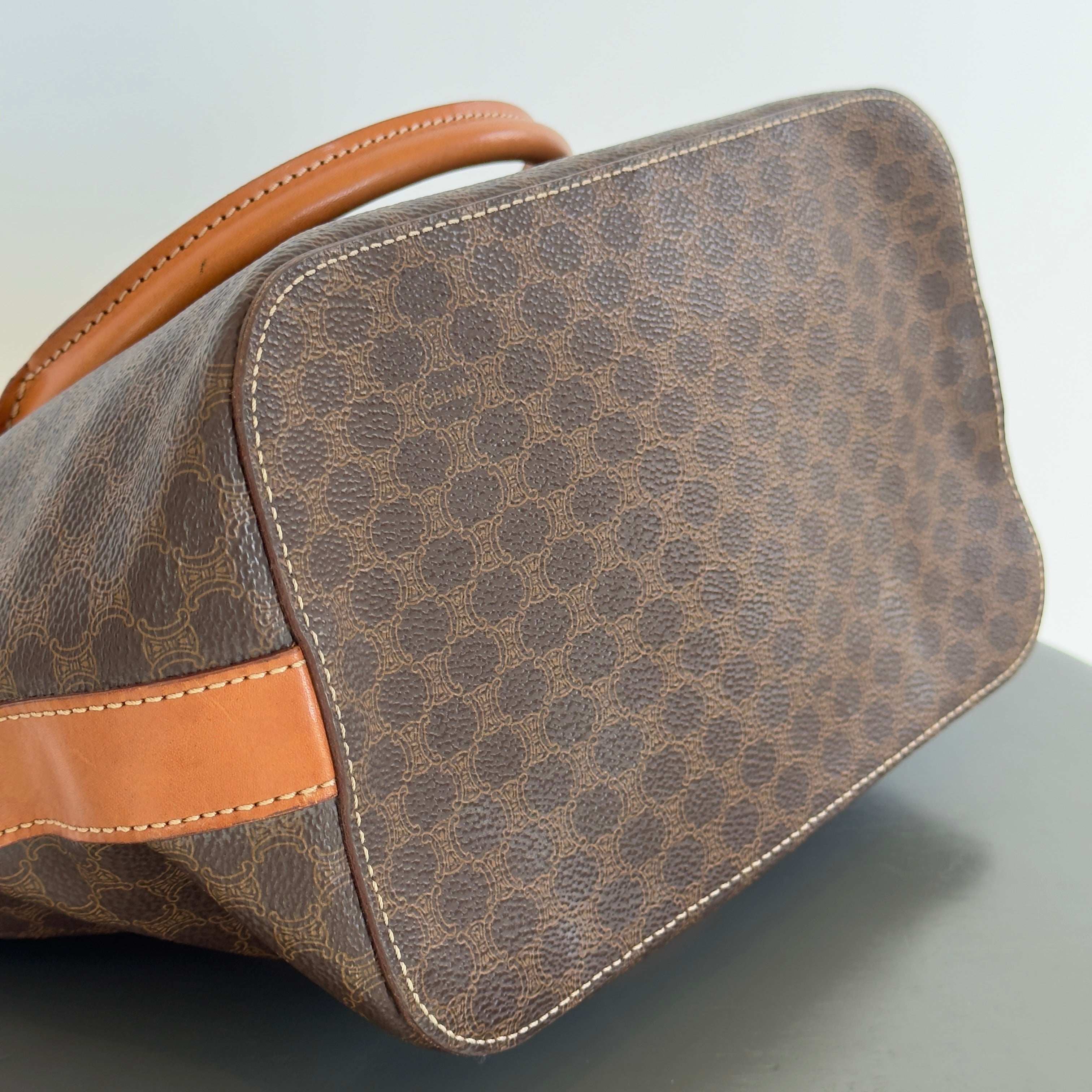 Vintage Celine Macadam Top Handle Strap Bag - Queen May