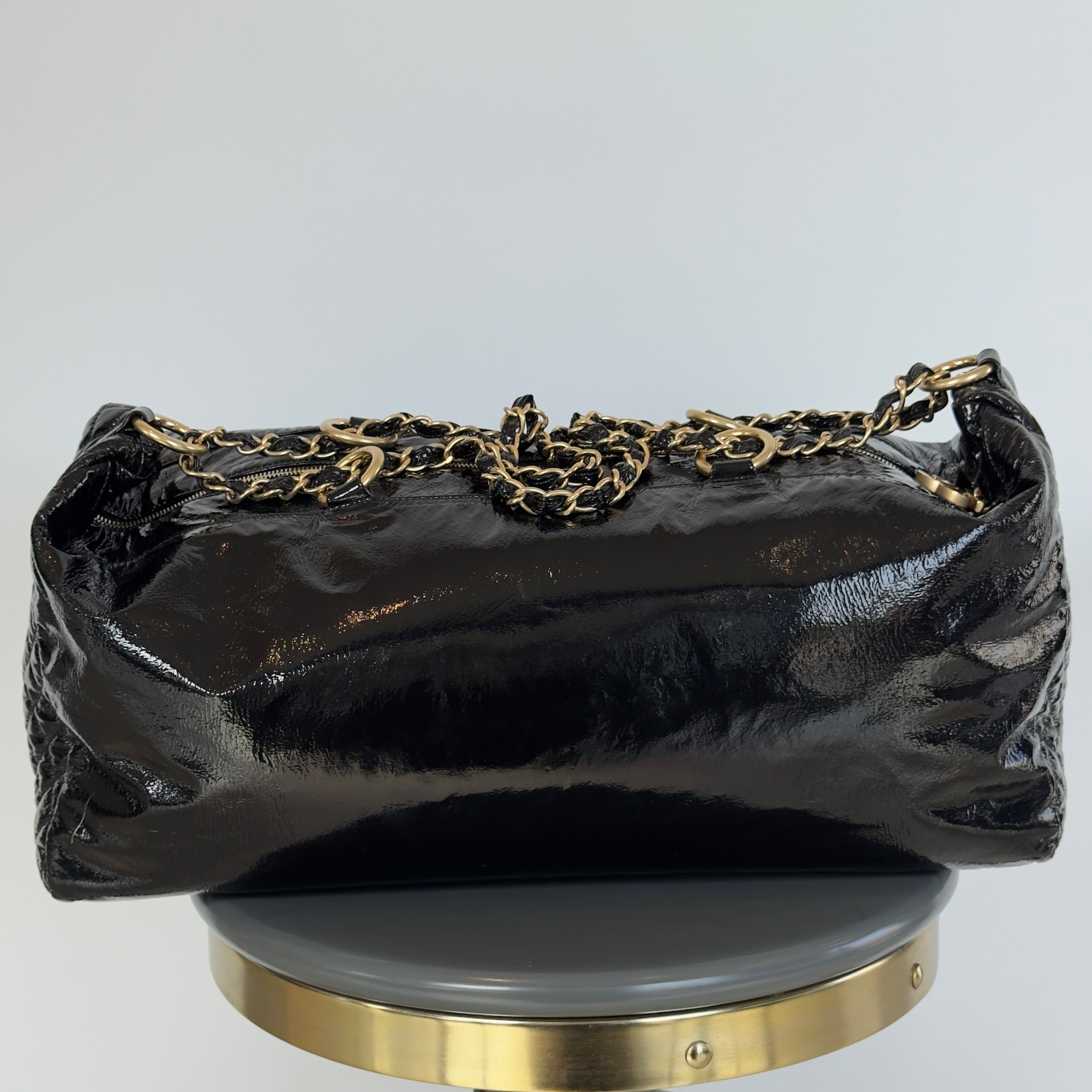 Chanel Patent Rock and Chain Bowler Bag - Queen May
