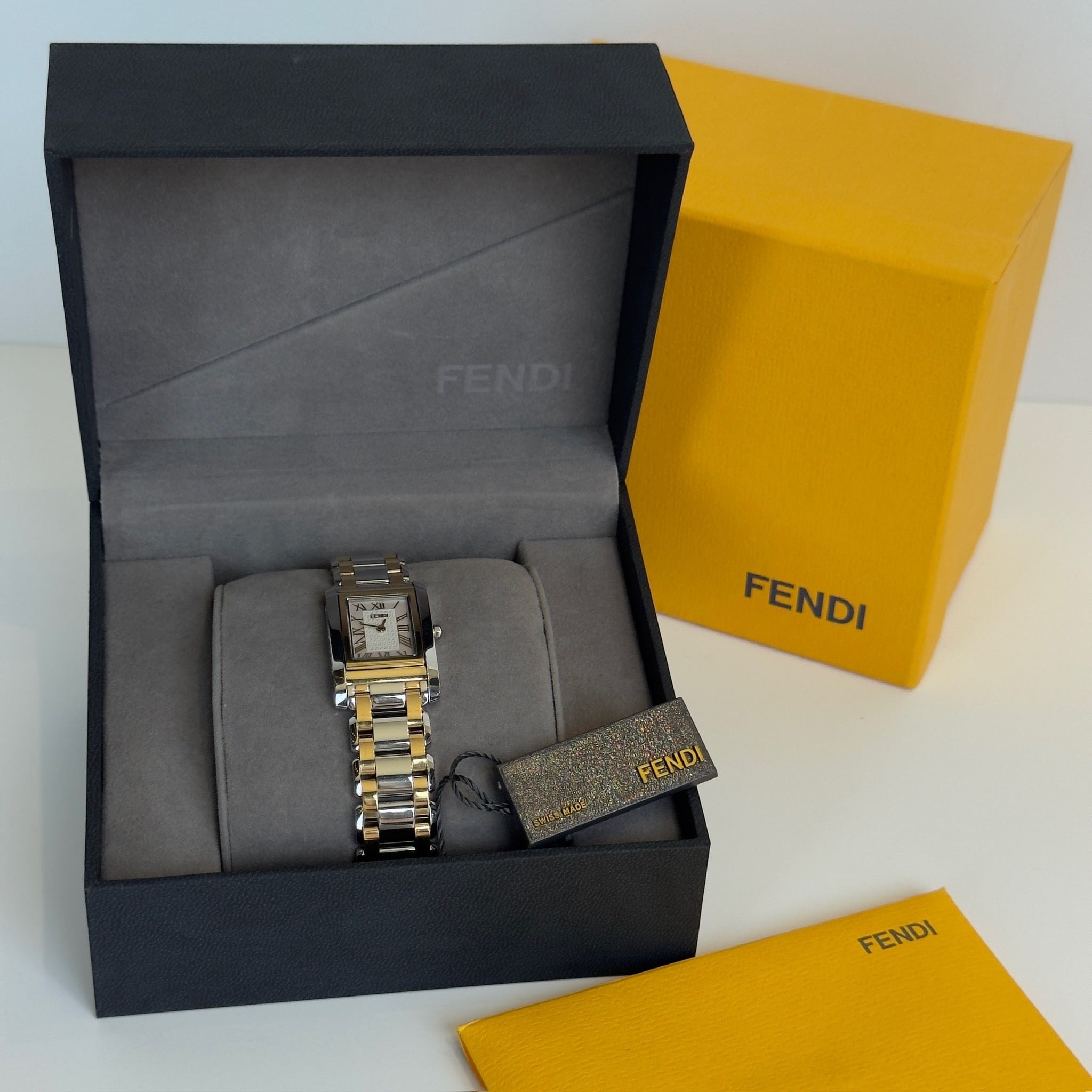 Fendi 7100L Two-Tone "Reverso" Watch - Queen May