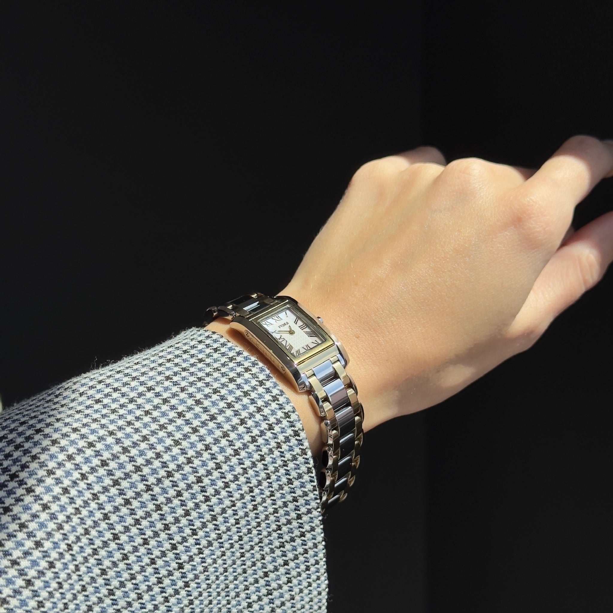 Fendi 7100L Two-Tone "Reverso" Watch - Queen May