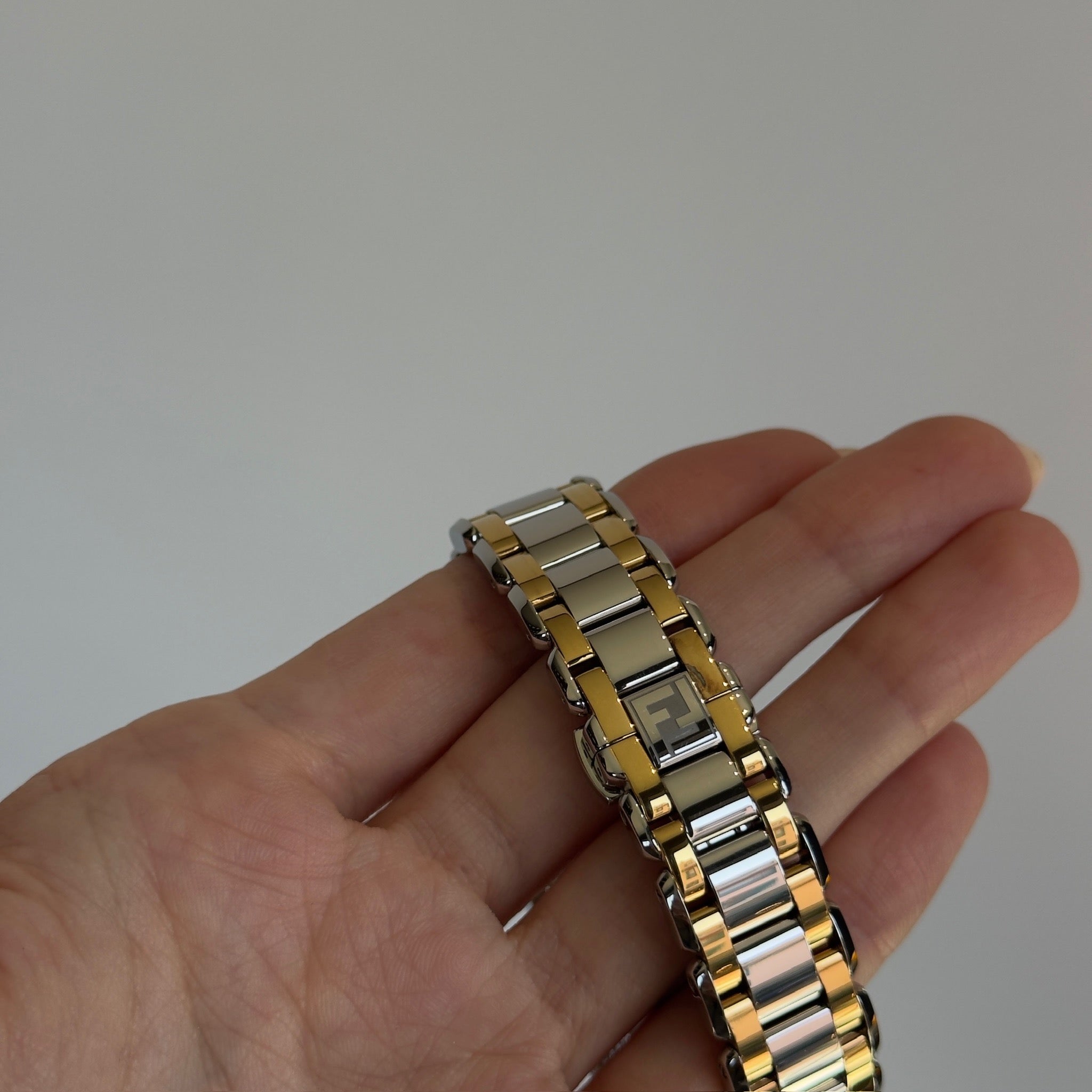 Fendi 7100L Two-Tone "Reverso" Watch - Queen May