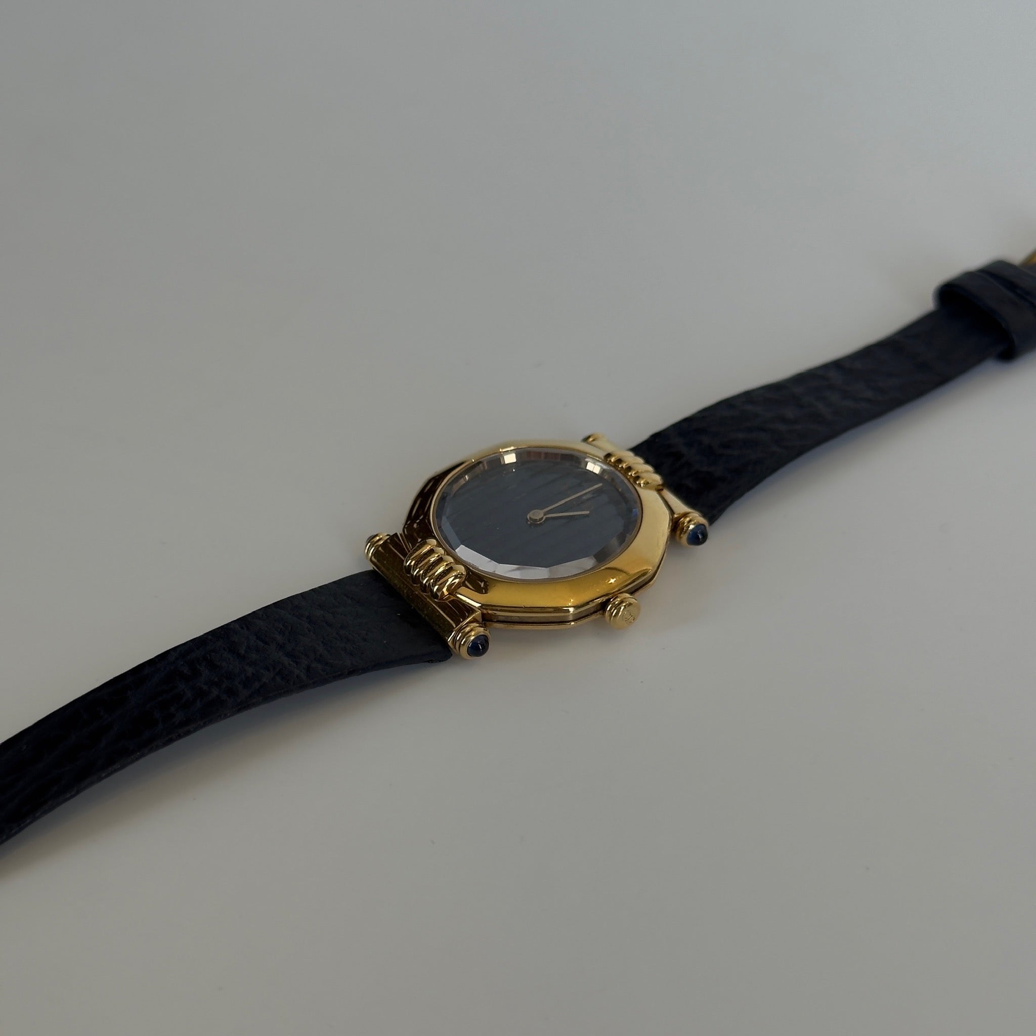 Dior Navy Octagonal Glass Case Watch - Queen May