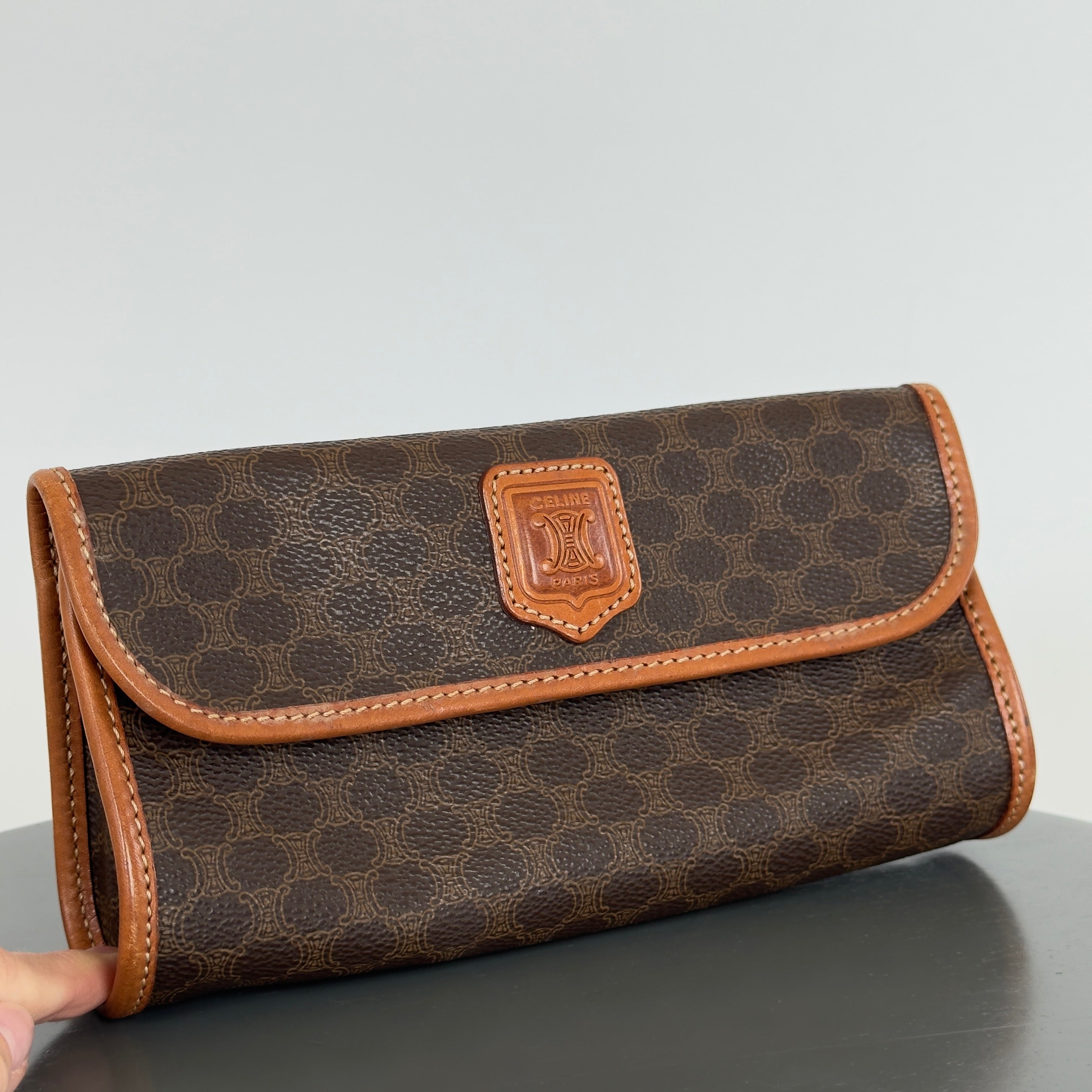 Vintage Celine Triomphe Clutch Pouch - Queen May