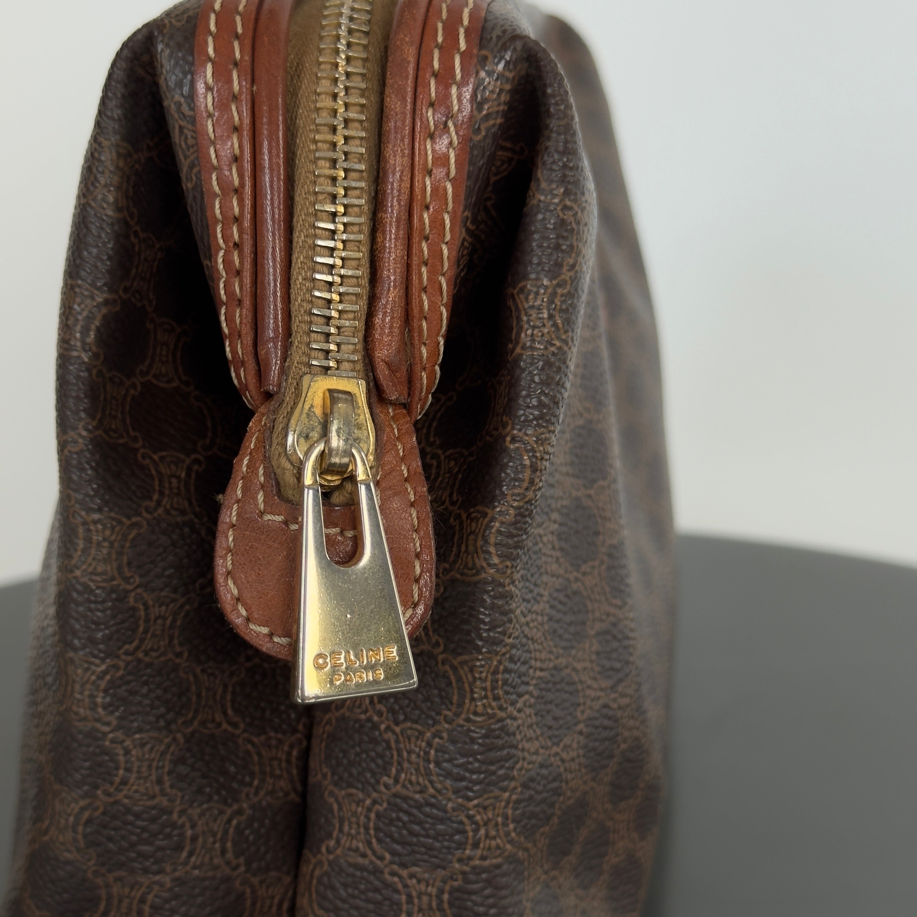 Vintage Celine Triomphe Toiletry Pouch - Queen May