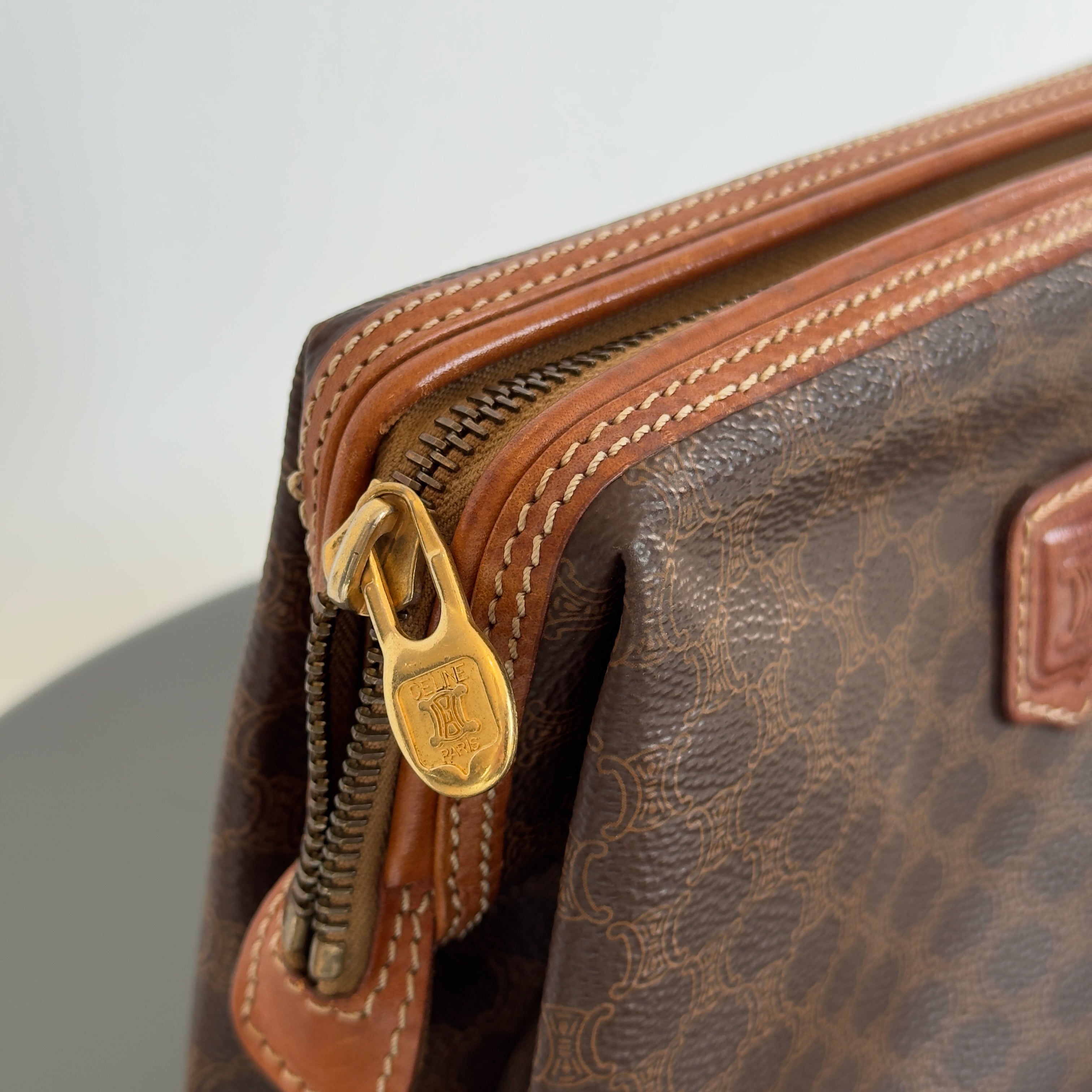 Vintage Celine Triomphe Toiletry Pouch - Queen May