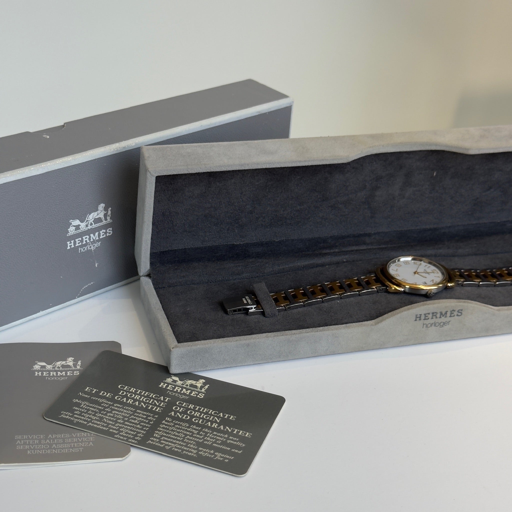 Hermes Pullman Watch Two-Tone - Queen May
