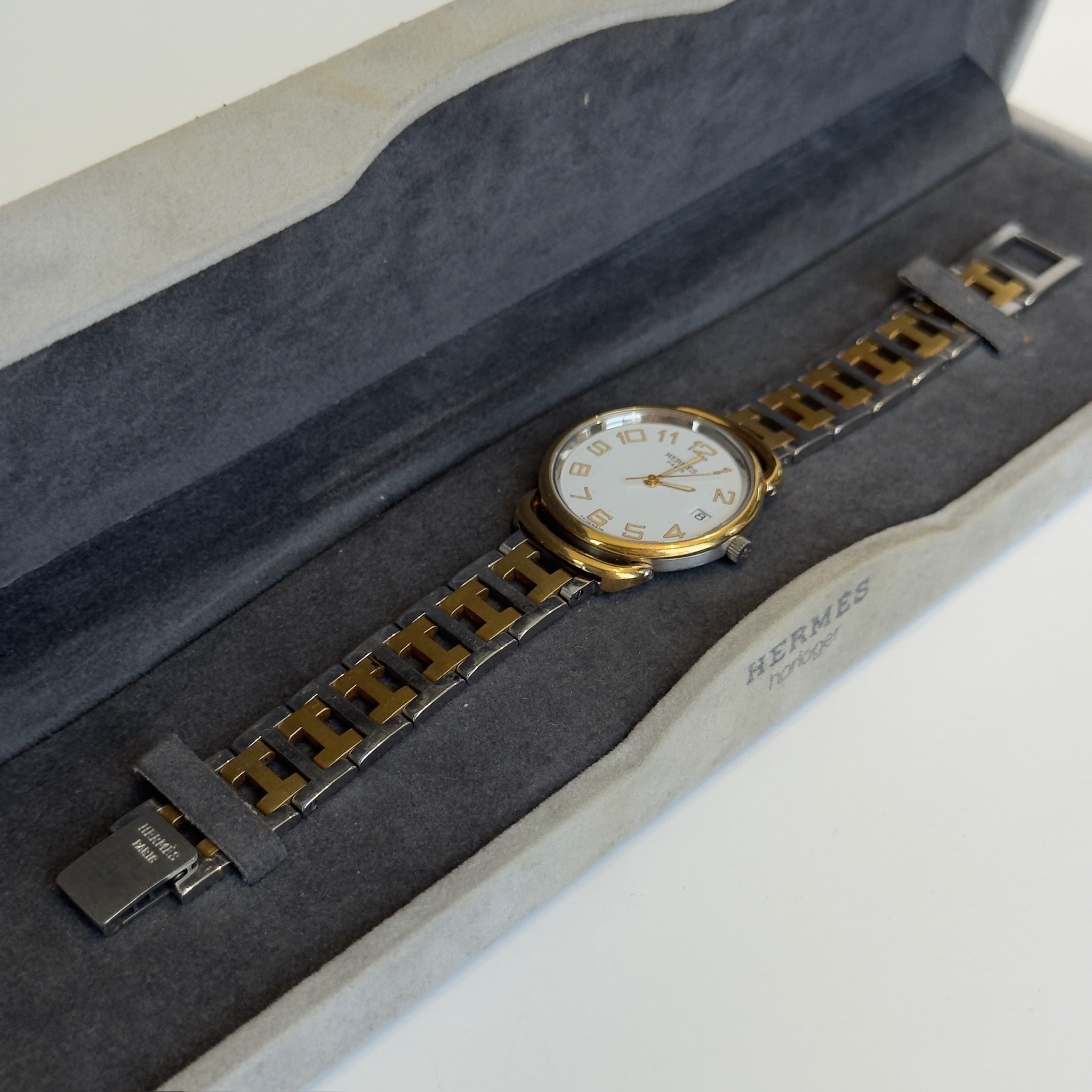 Hermes Pullman Watch Two-Tone - Queen May