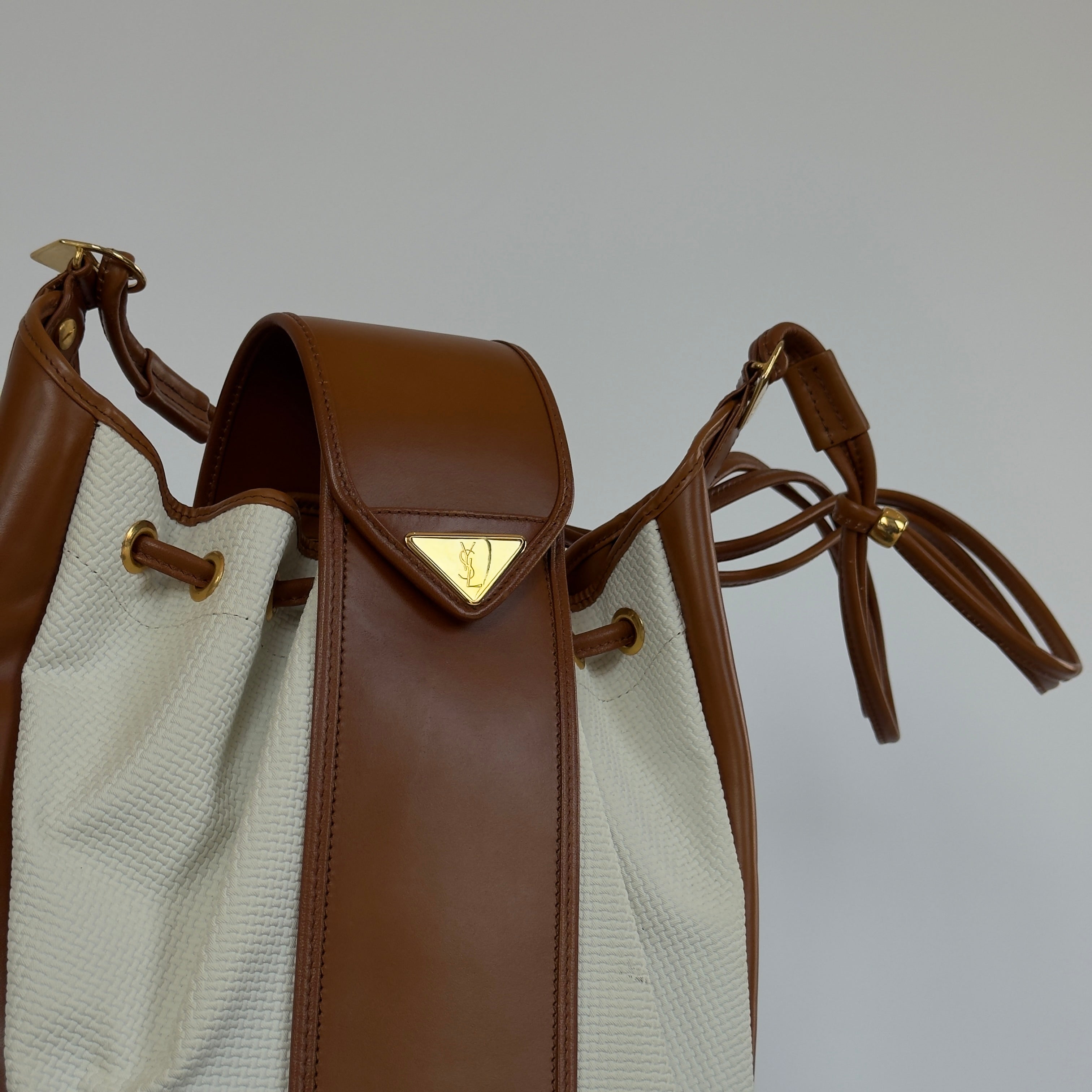 Vintage Yves Saint Laurent Bucket Bag With Pouch - Queen May