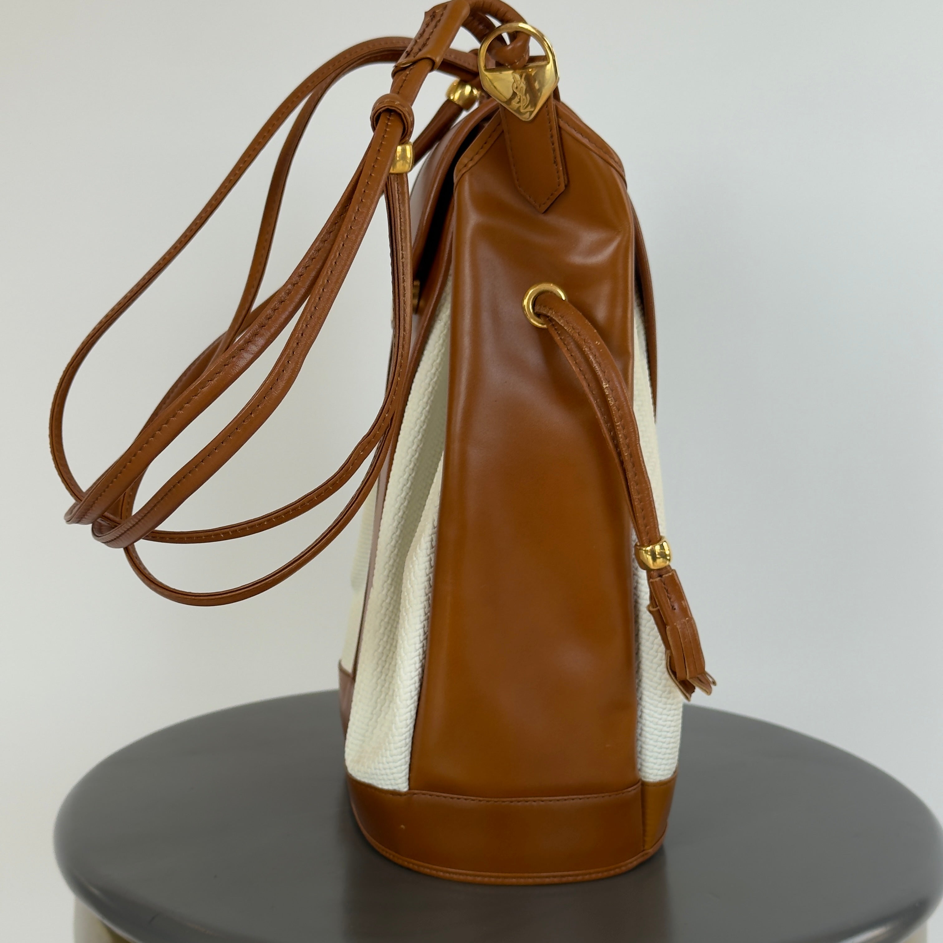 Vintage Yves Saint Laurent Bucket Bag With Pouch - Queen May