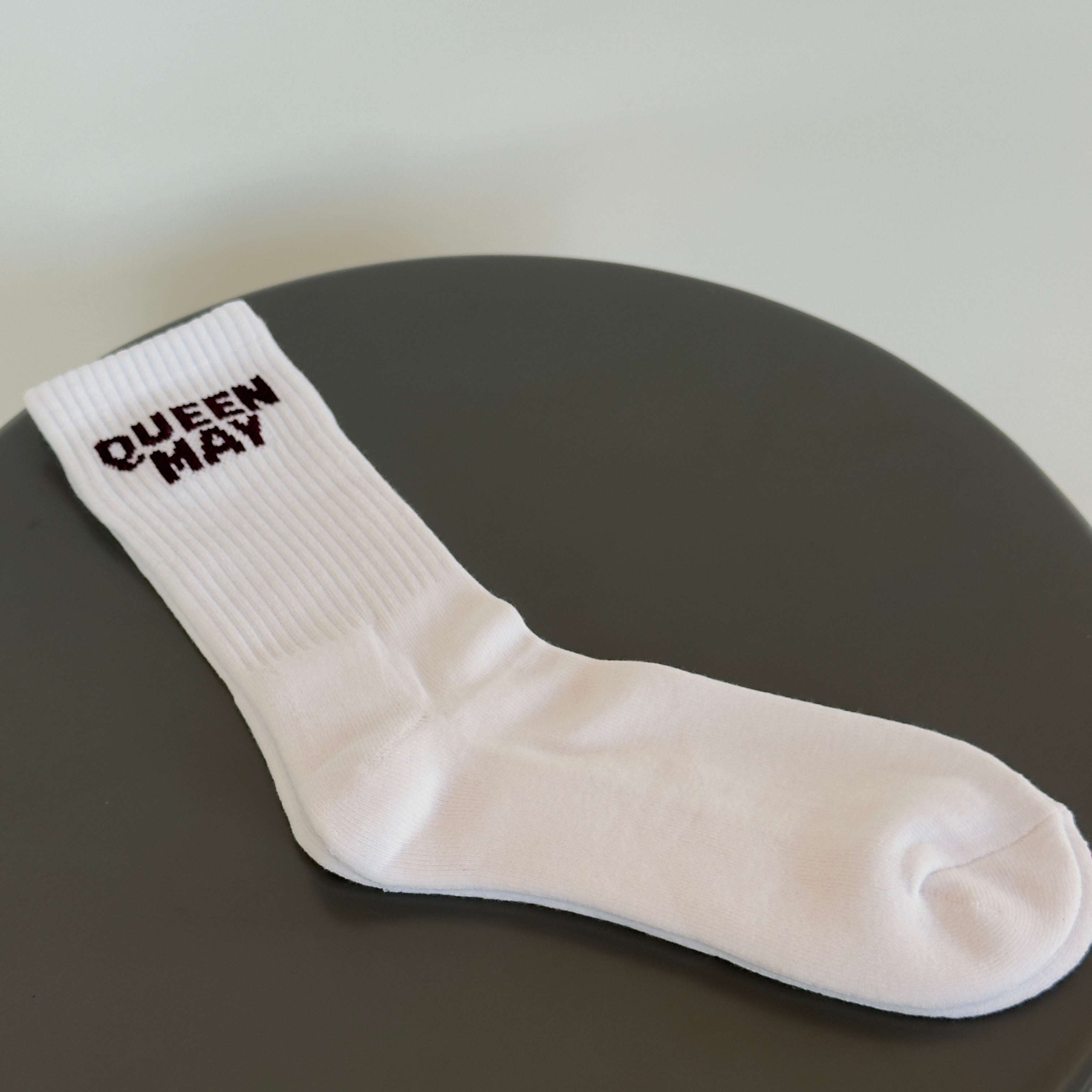 Queen May Jacquard Socks - Queen May