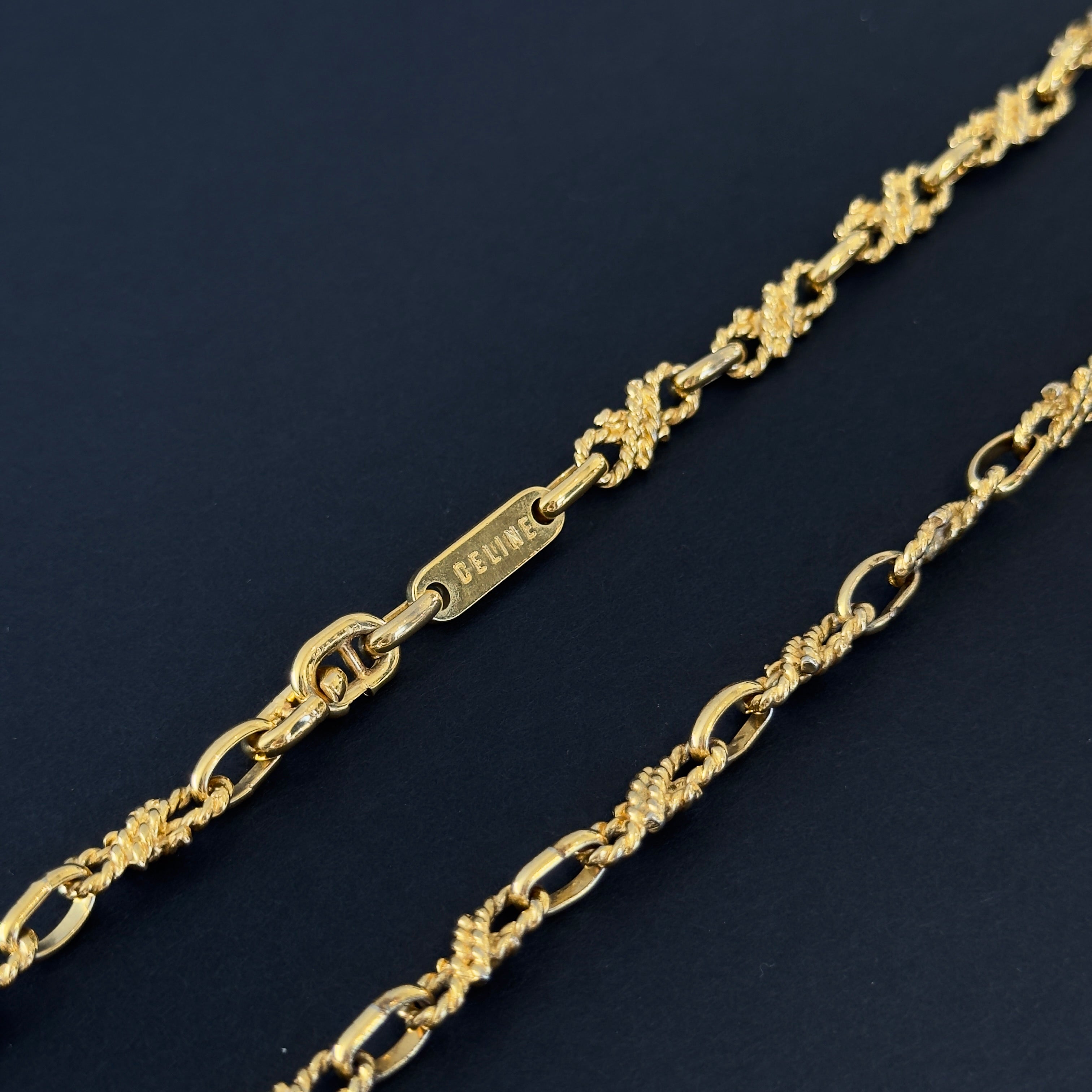 Celine Woven Rope Gold-Tone Necklace - Queen May