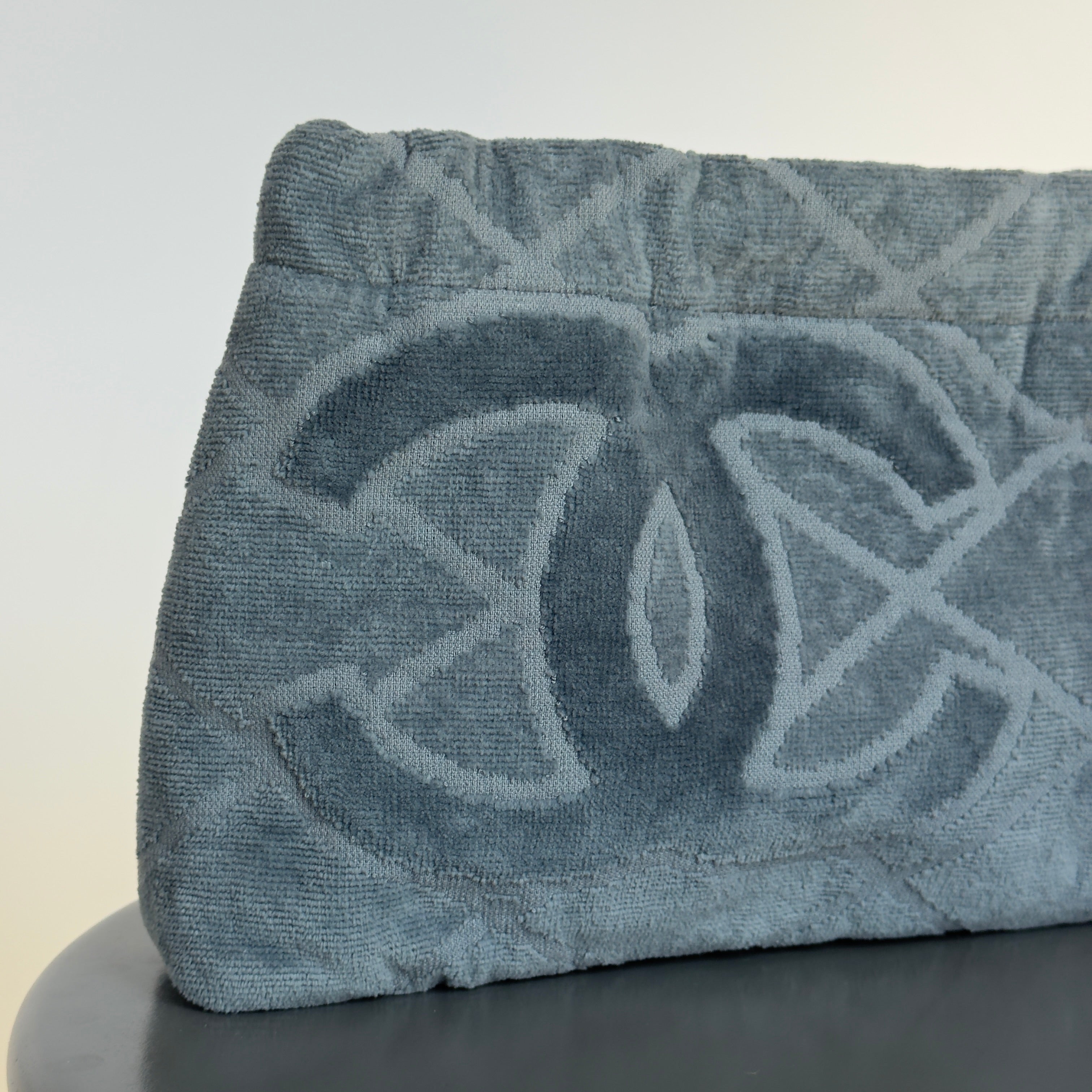 Lady Cuir x Queen May Saint Tropez Towel Clutch Blue Grey - Queen May