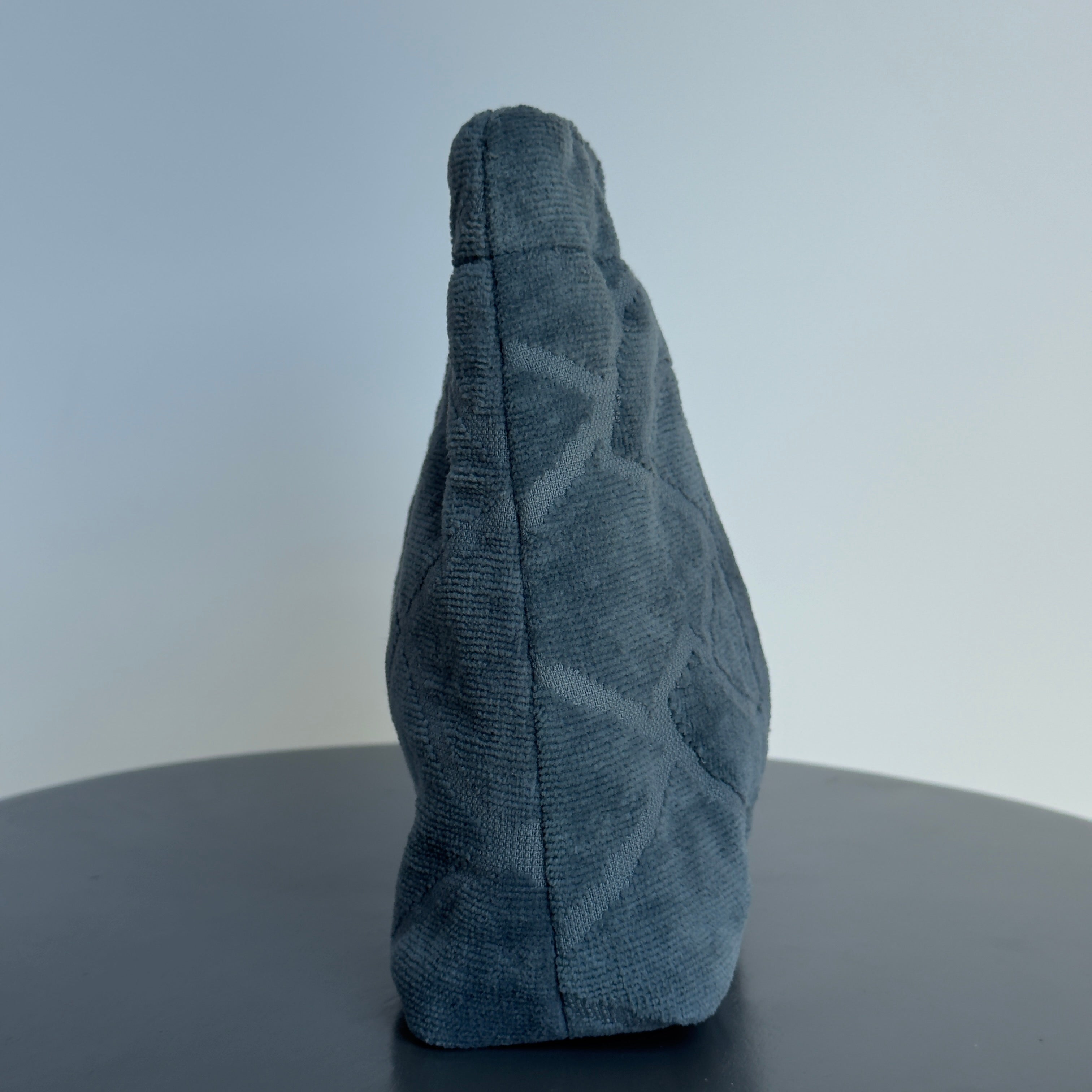 Lady Cuir x Queen May Saint Tropez Towel Clutch Blue Grey - Queen May