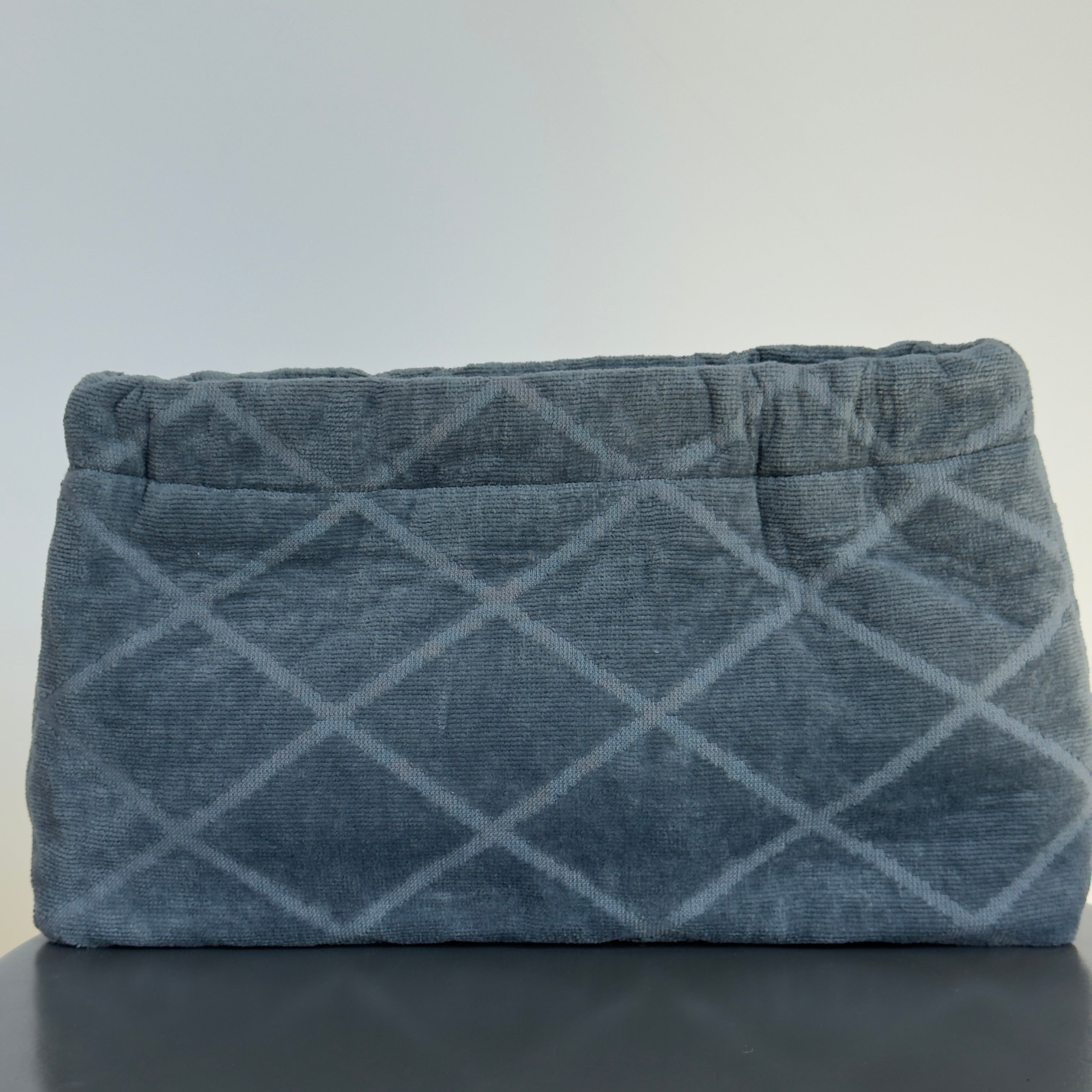 Lady Cuir x Queen May Saint Tropez Towel Clutch Blue Grey - Queen May