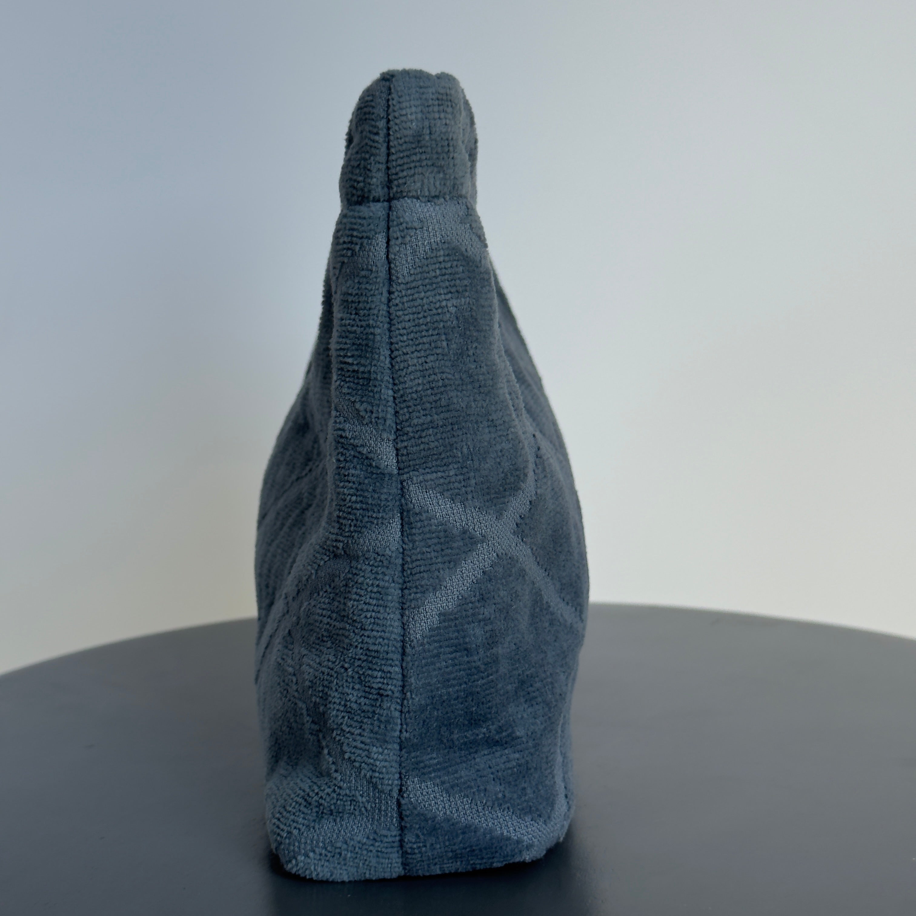 Lady Cuir x Queen May Saint Tropez Towel Clutch Blue Grey - Queen May