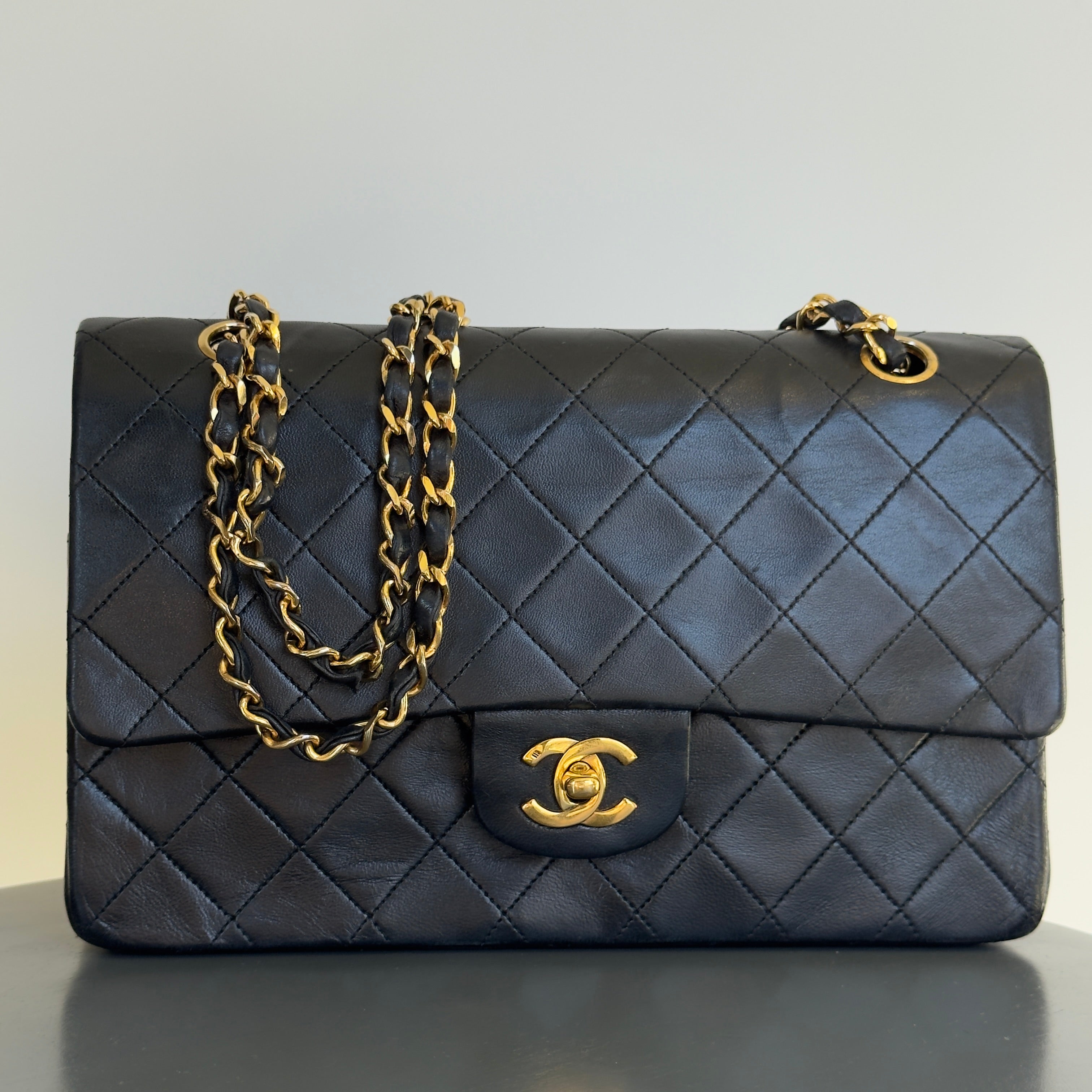 Vintage Chanel Quilted Lambskin Medium Double Flap Bag - Queen May