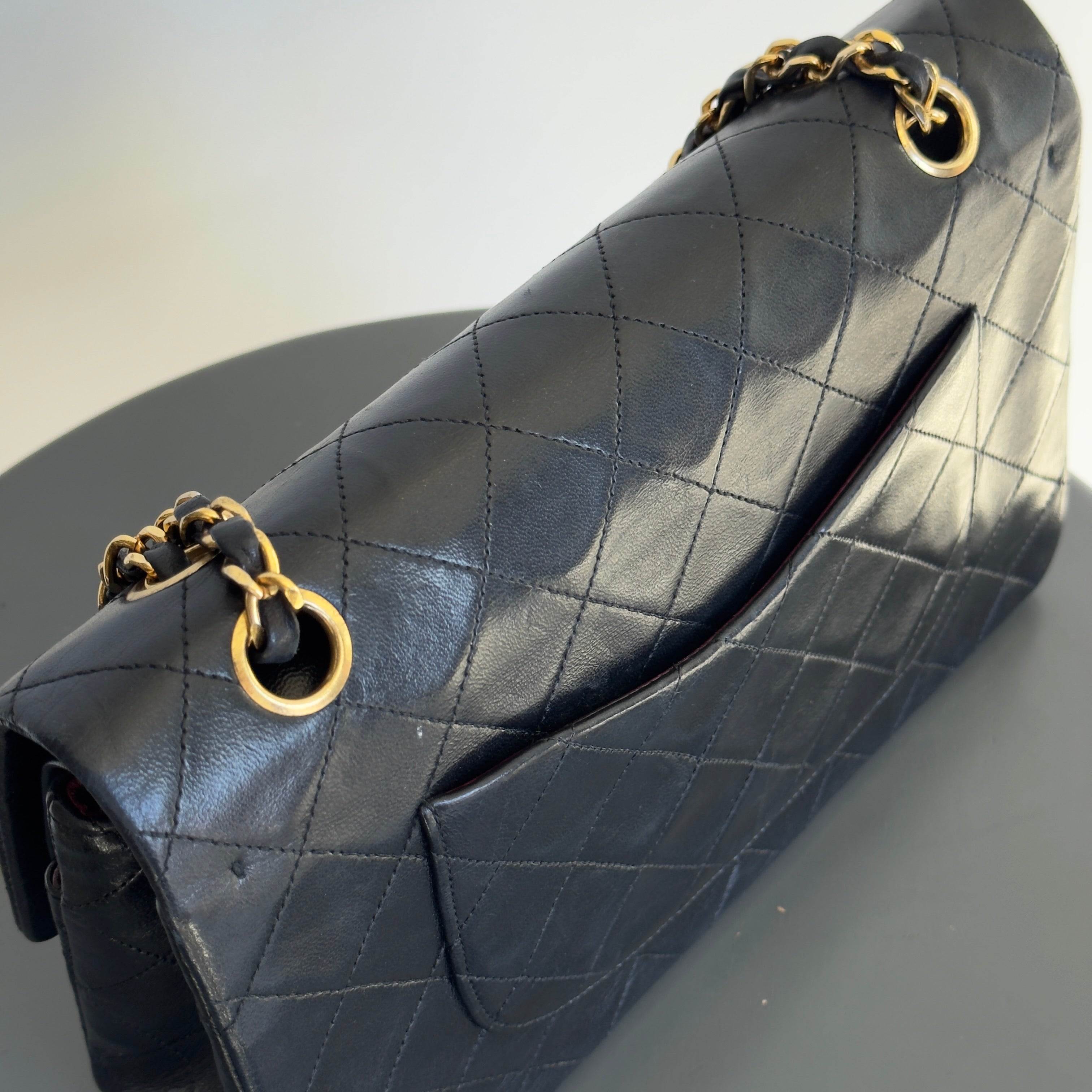 Vintage Chanel Quilted Lambskin Medium Double Flap Bag - Queen May