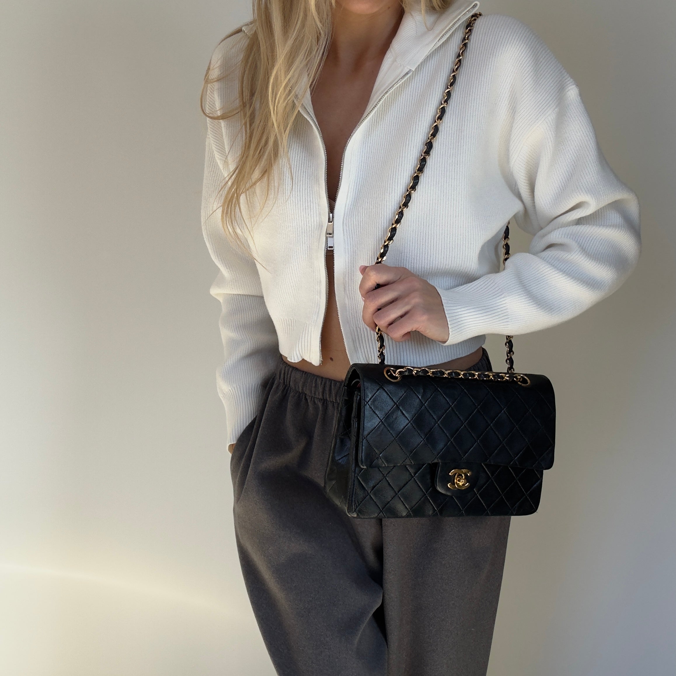 Vintage Chanel Quilted Lambskin Medium Double Flap Bag - Queen May