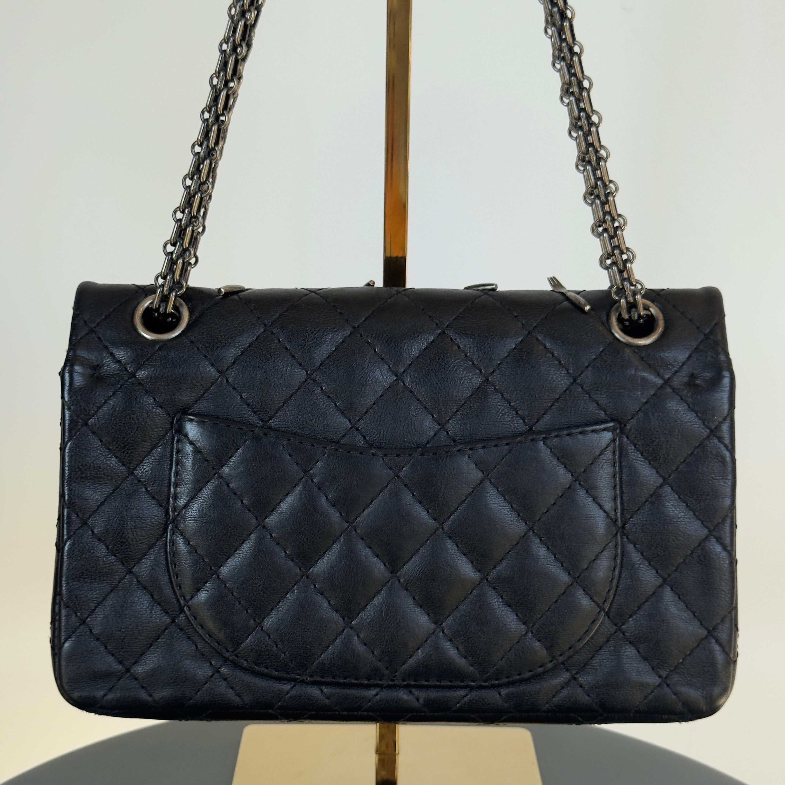 Ultra Rare Limited Edition Chanel 2015 Calfskin Brasserie Charms 2.55 Reissue Flap Bag