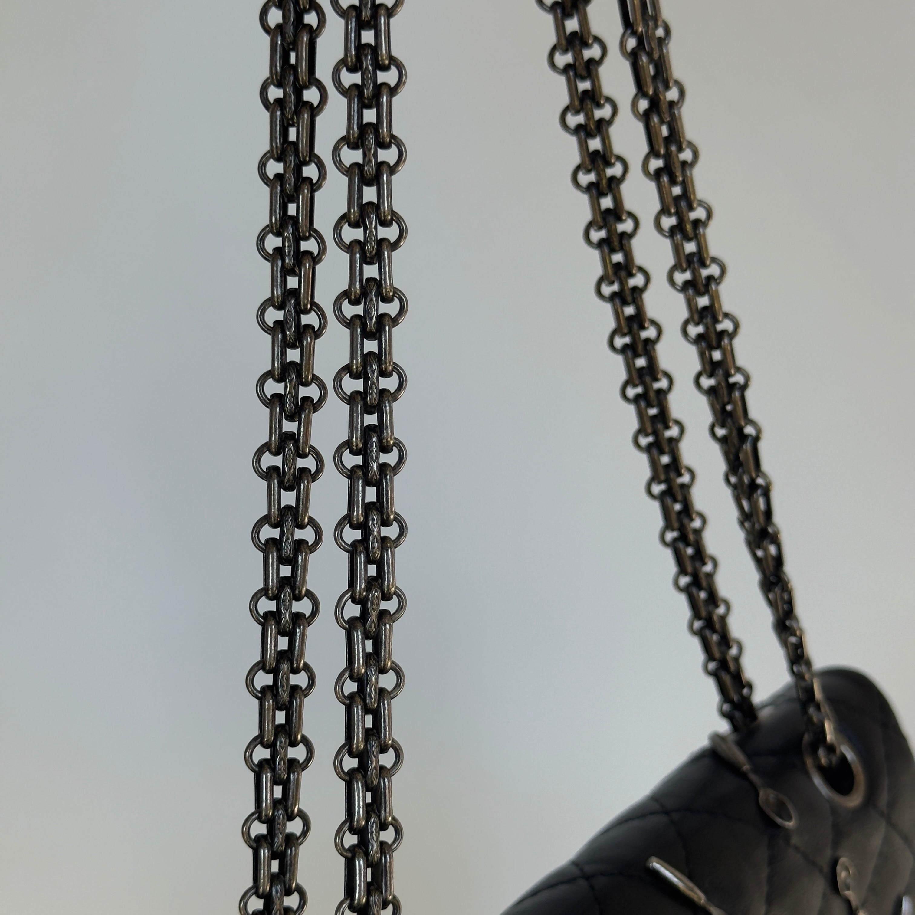 Ultra Rare Limited Edition Chanel 2015 Calfskin Brasserie Charms 2.55 Reissue Flap Bag