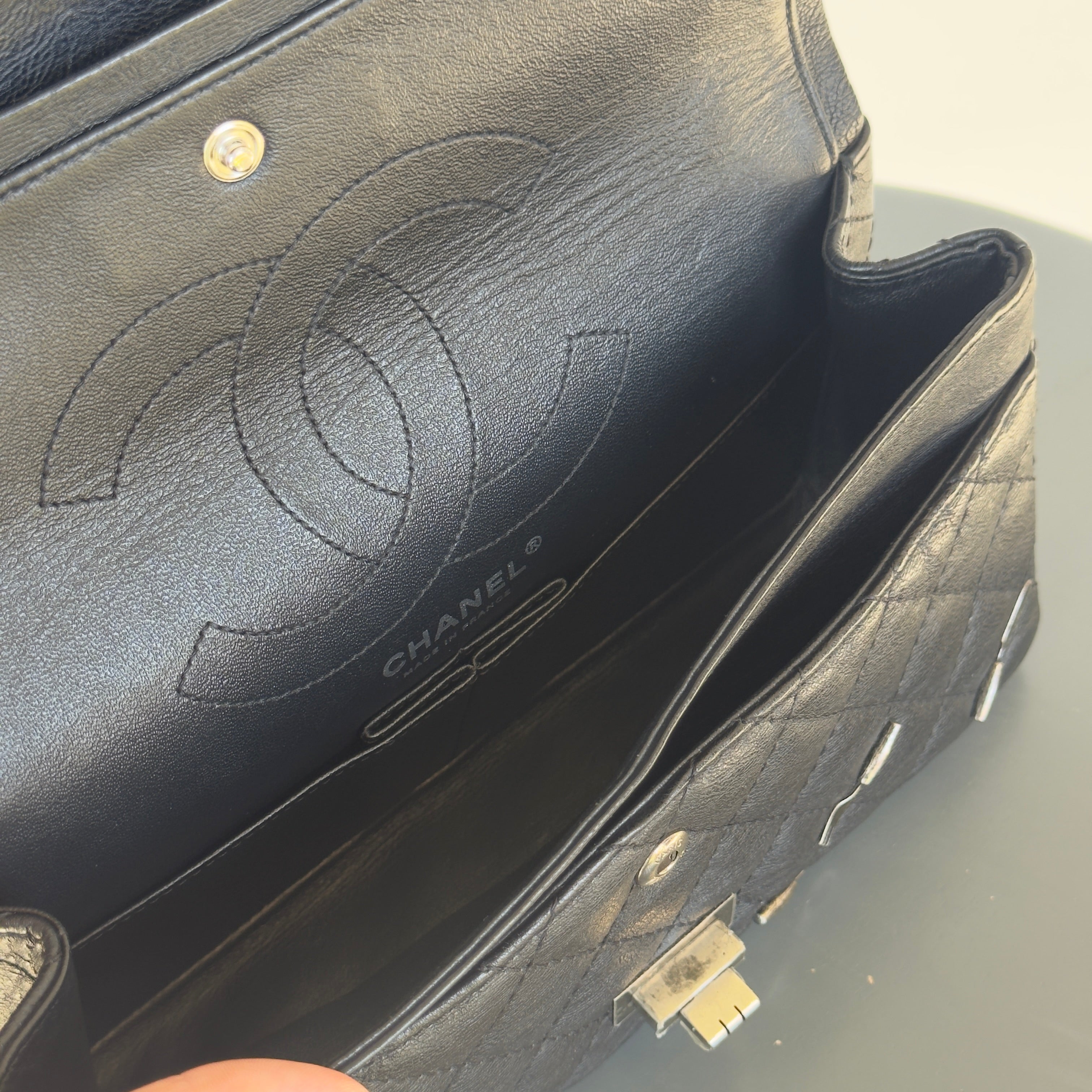 Ultra Rare Limited Edition Chanel 2015 Calfskin Brasserie Charms 2.55 Reissue Flap Bag