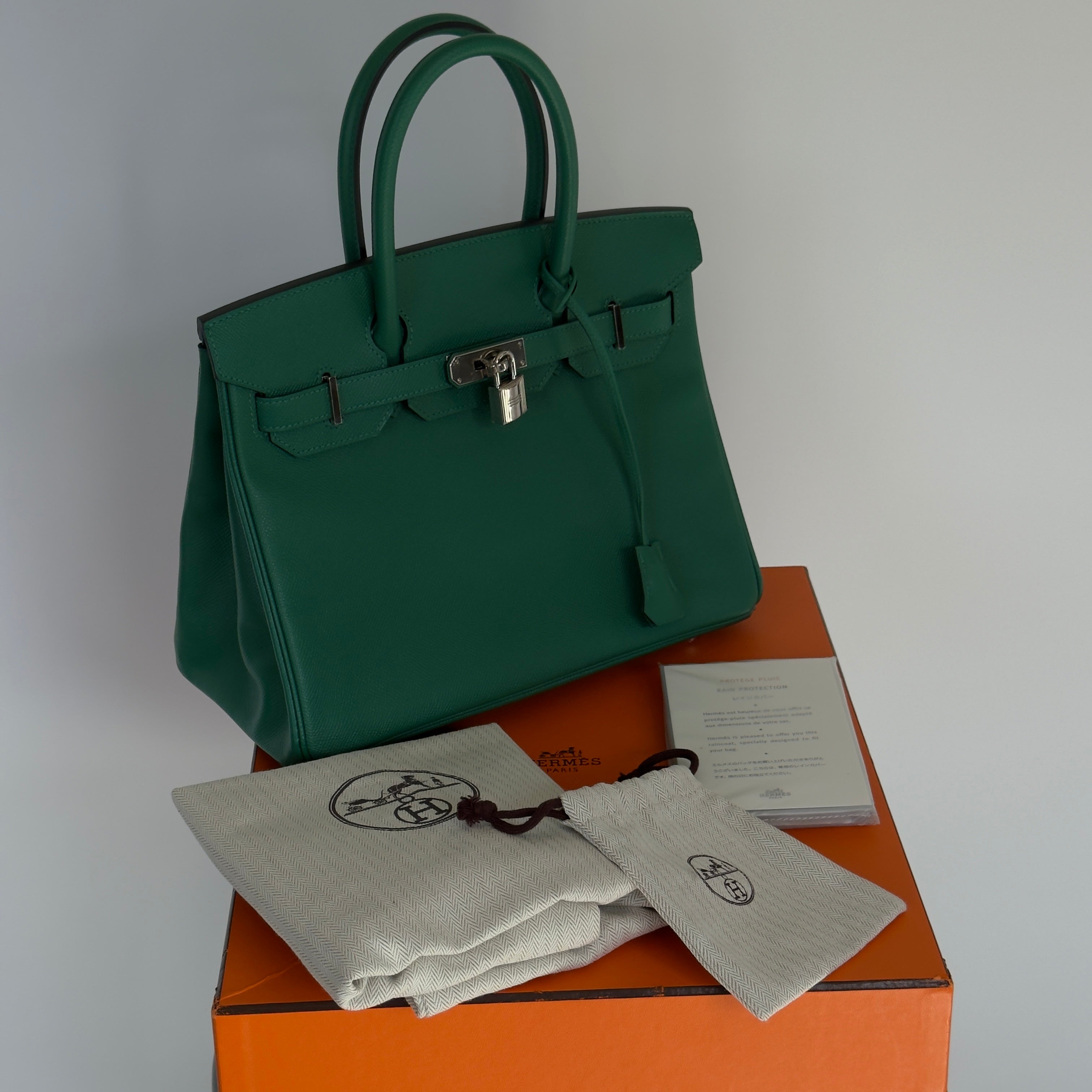 Hermes Epson Birkin 30 Vert Vertigo