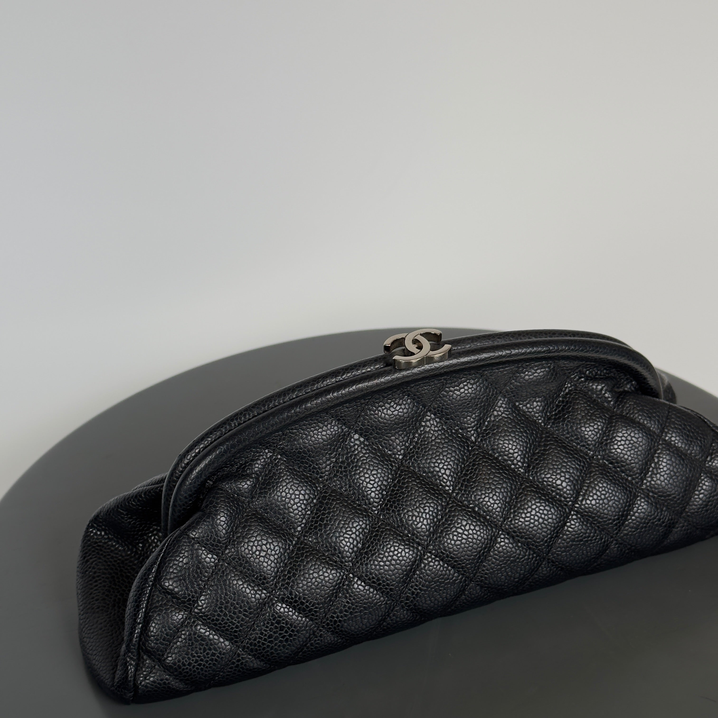 Chanel Quilted Timeless Caviar Clutch - Queen May