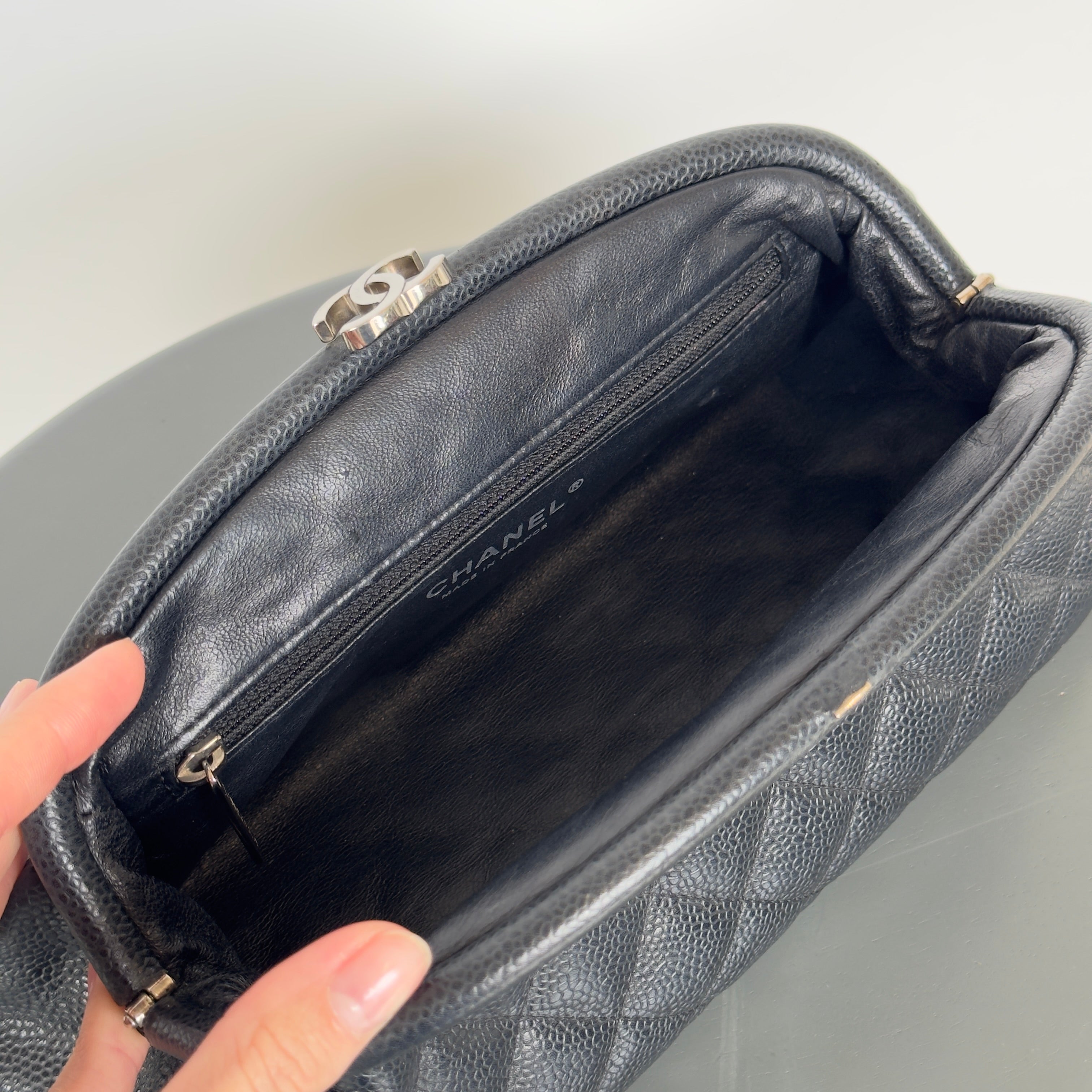 Chanel Quilted Timeless Caviar Clutch - Queen May