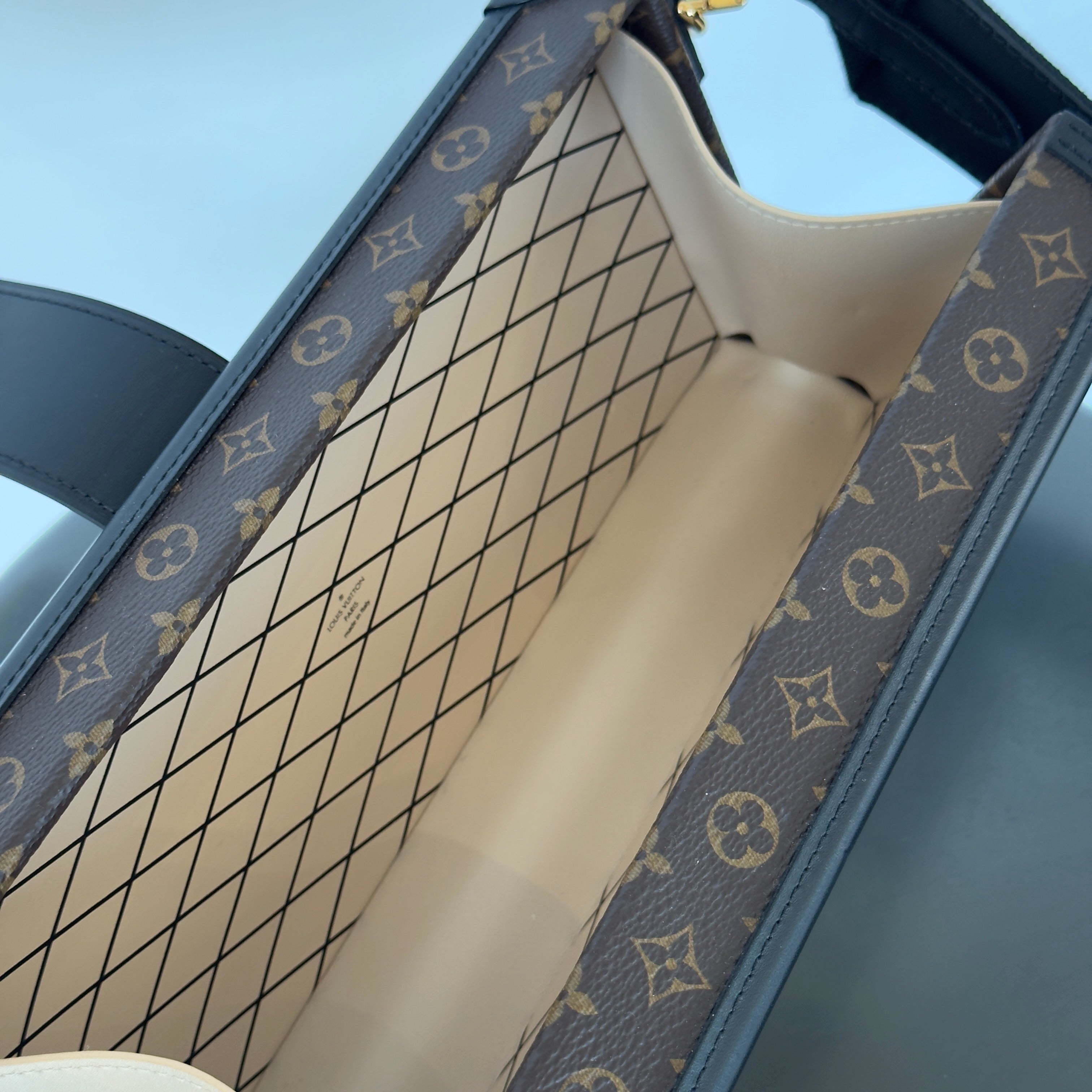 Louis Vuitton Limited Edition Runway Monogram Canvas Petite Malle East West Gold Hardware 2022 - Queen May