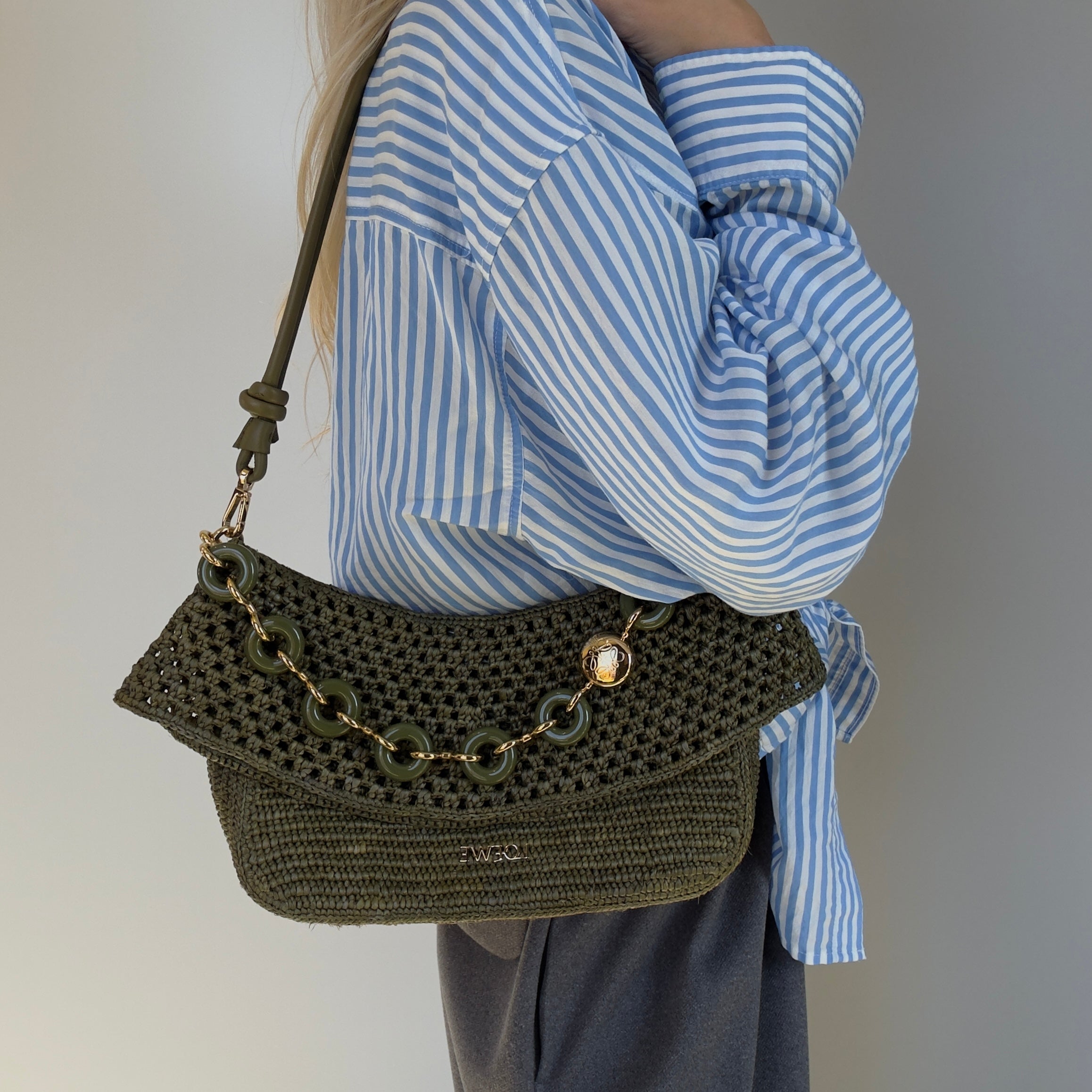 Loewe x Paula's Ibiza Ola Raffia - Queen May