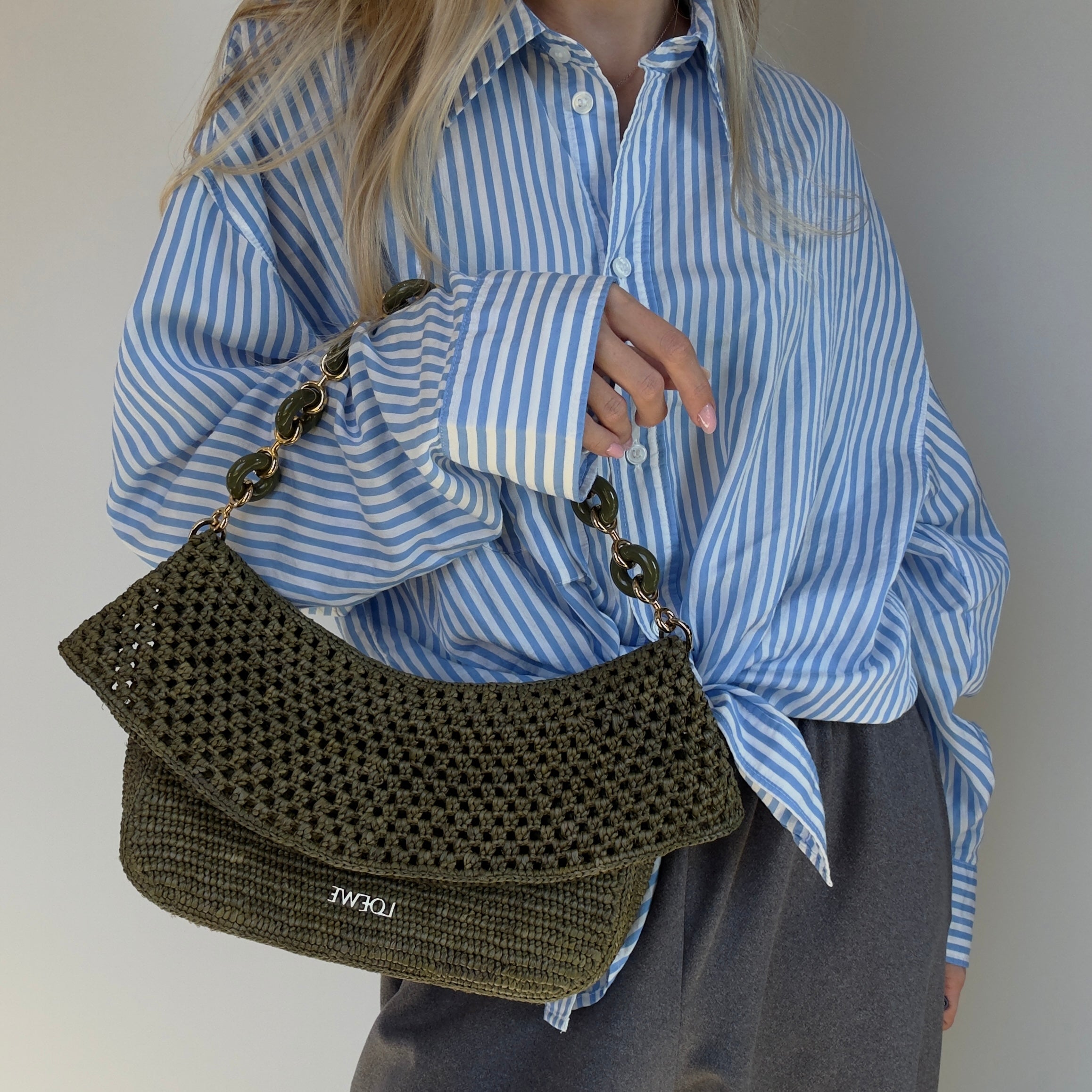 Loewe x Paula's Ibiza Ola Raffia - Queen May