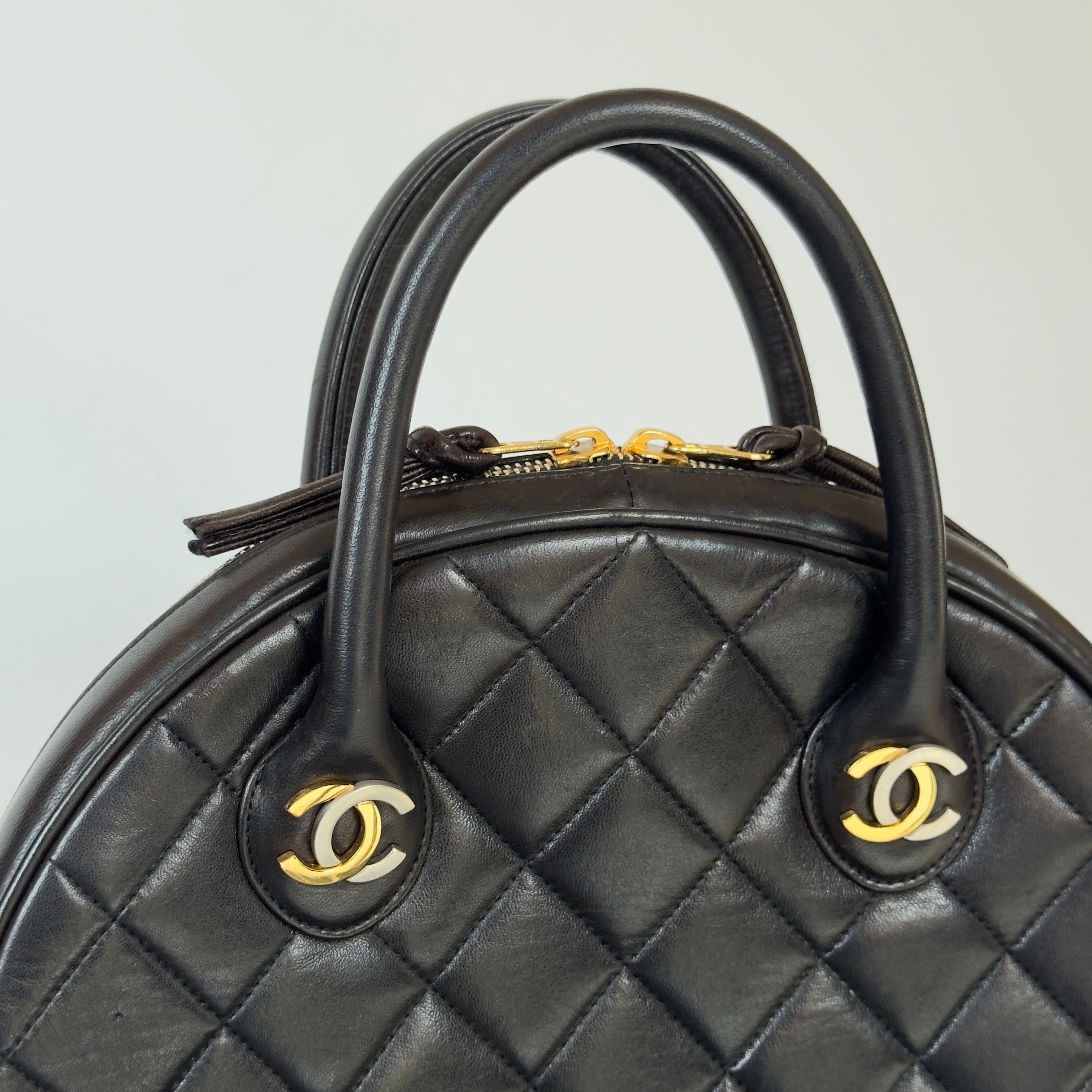 Chanel Quilted Lambskin Paris Limited Bowler Small - Queen May