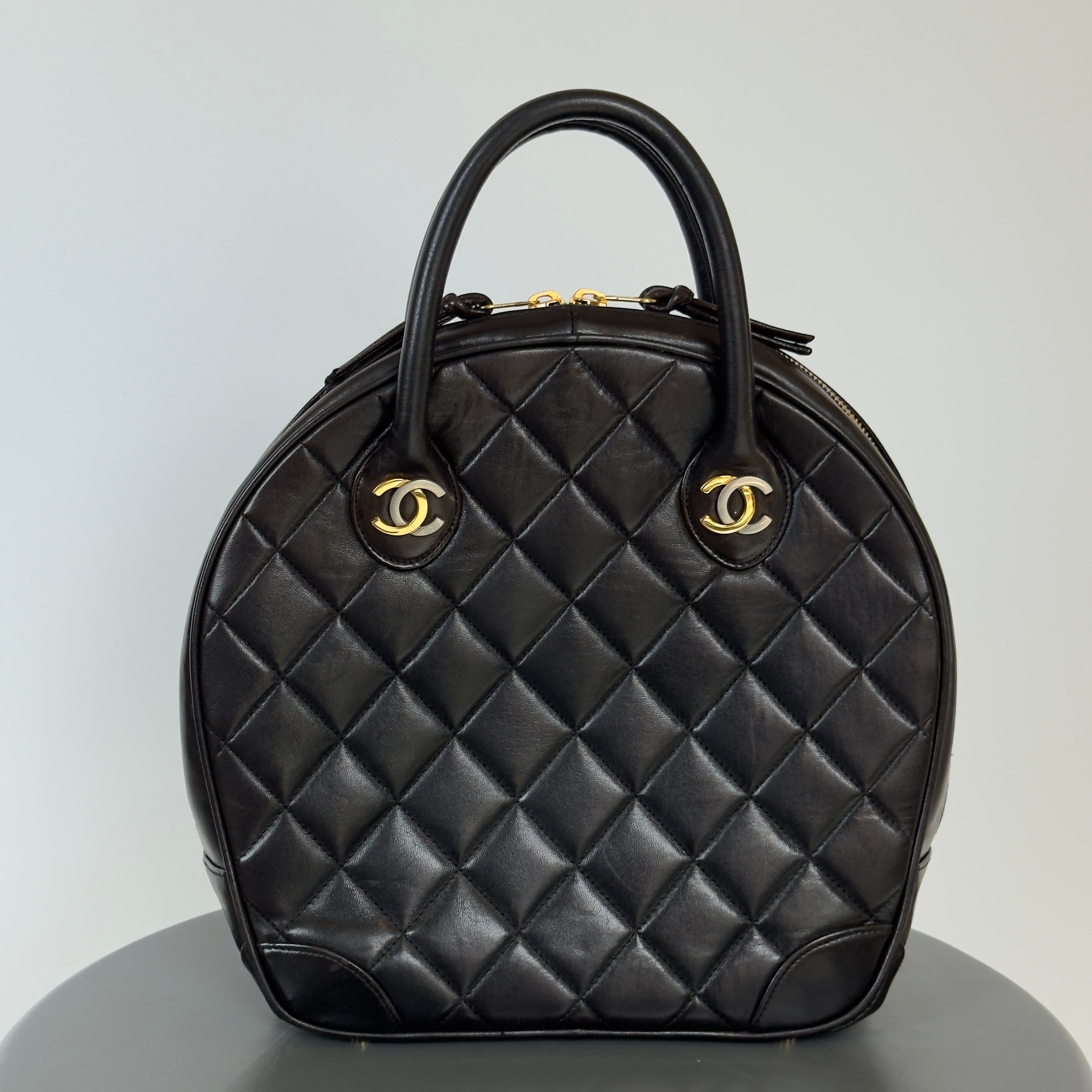 Chanel Quilted Lambskin Paris Limited Bowler Small - Queen May