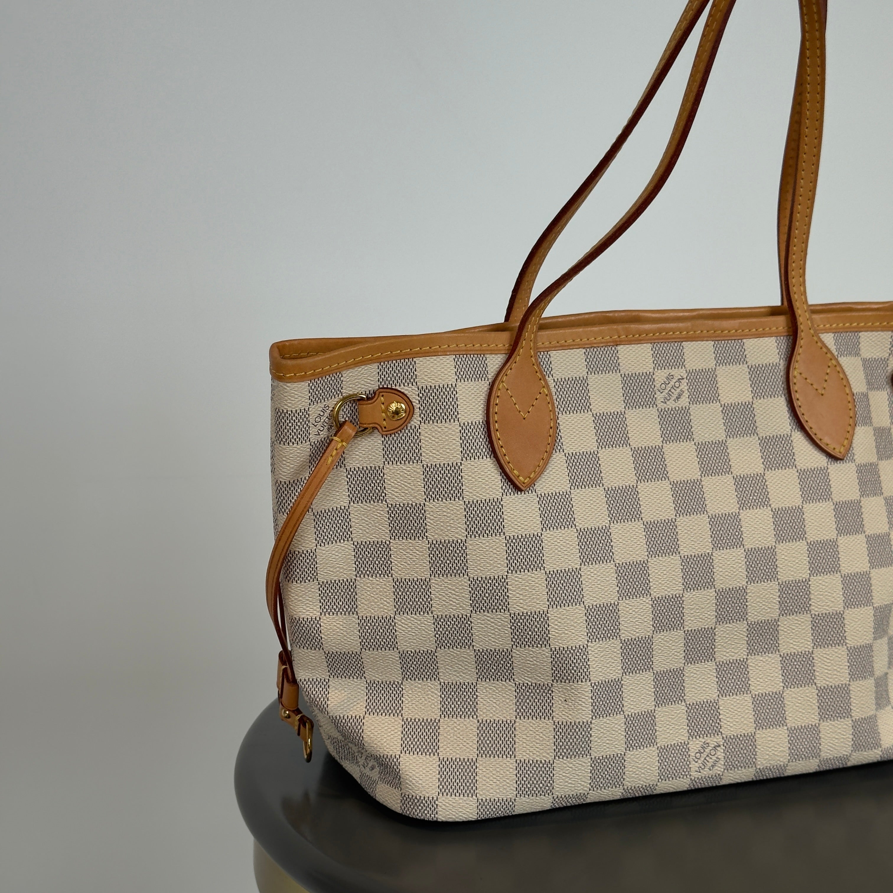 Louis Vuitton Damier Azur Neverfull PM with Pouch - Queen May