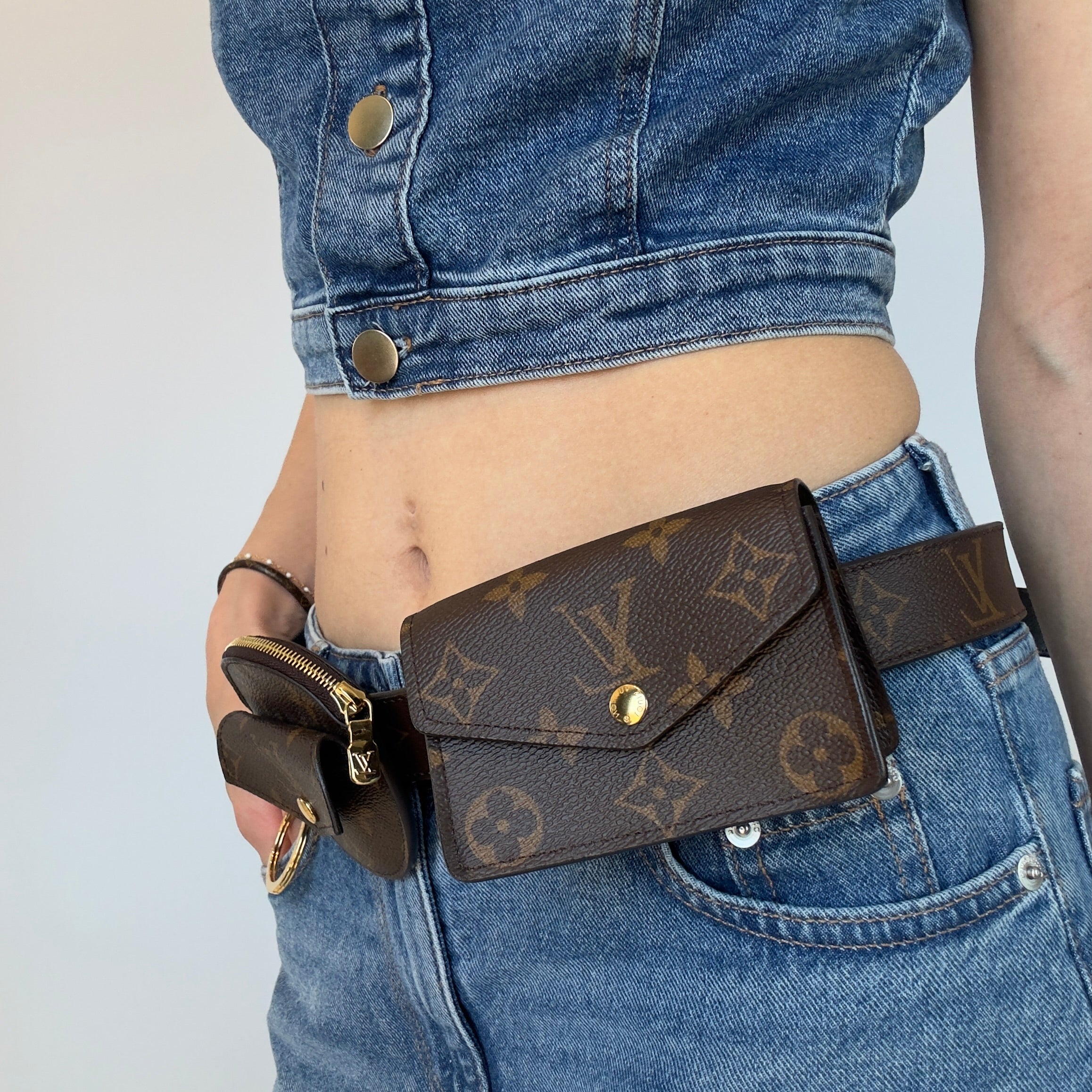 Louis Vuitton Daily Multi Pocket 30mm Belt Size 90cm - Queen May