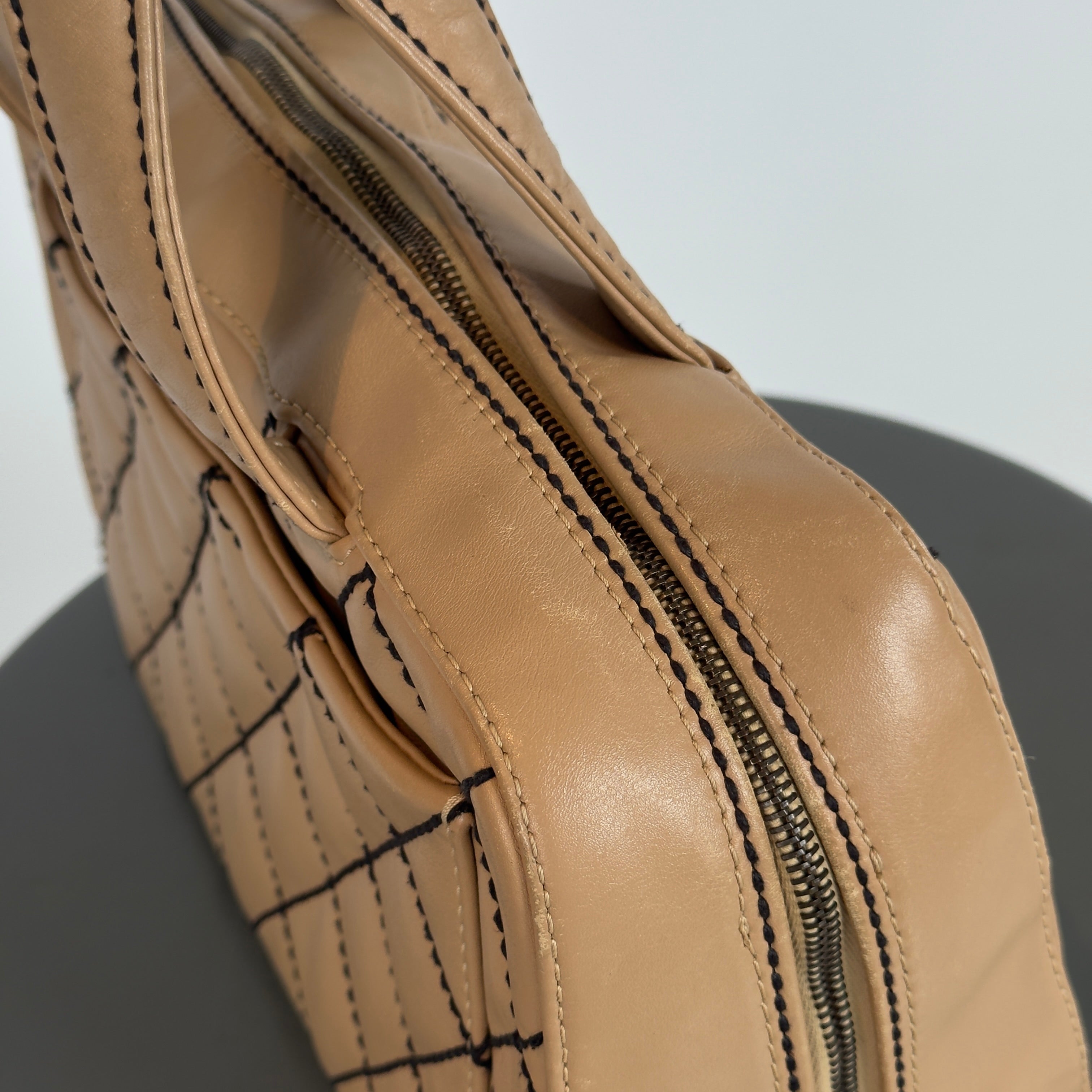 Vintage Chanel Surpique Bowler Bag - Queen May