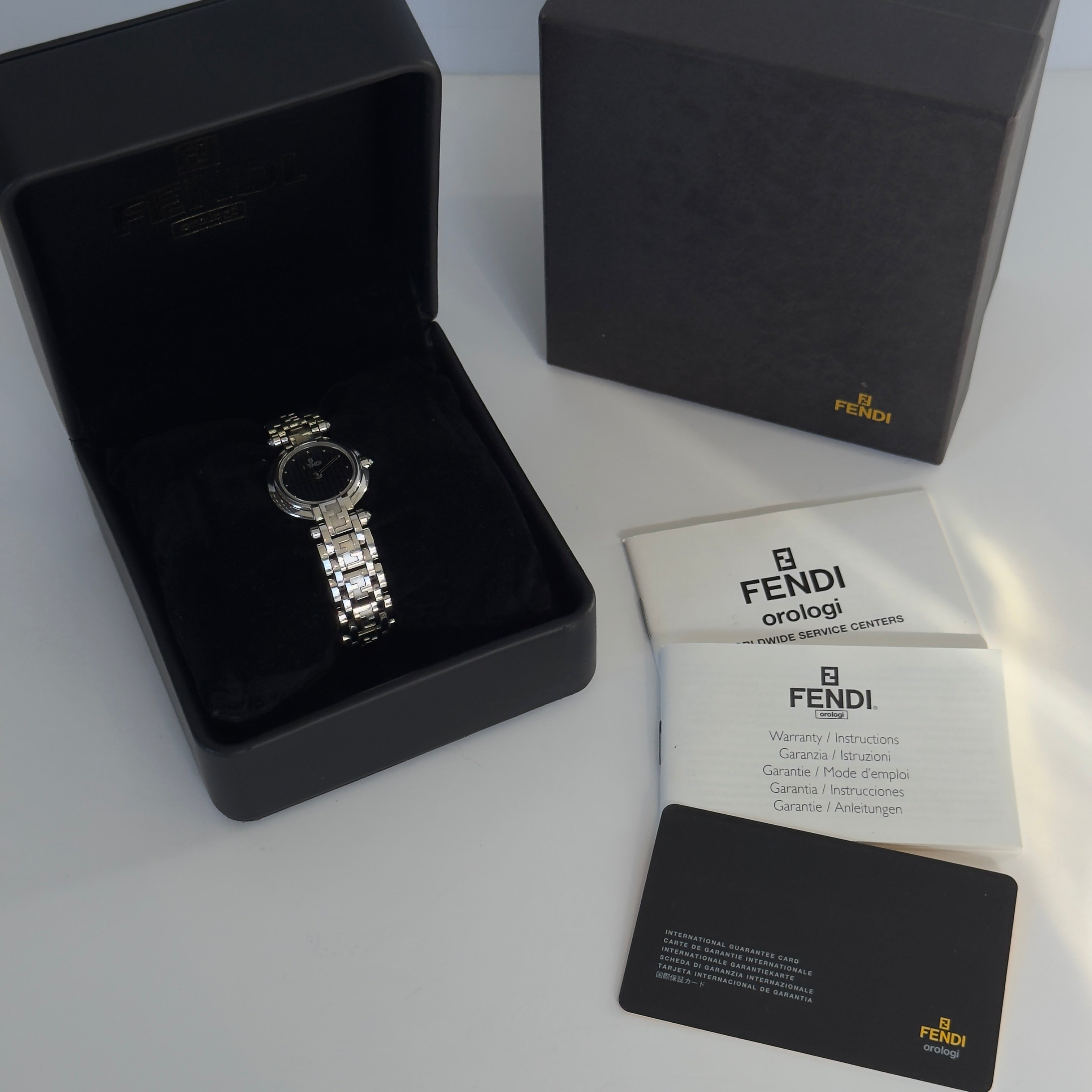 Vintage Fendi Orologi 750L Ladies' Watch with FF Zucca Dial - Queen May