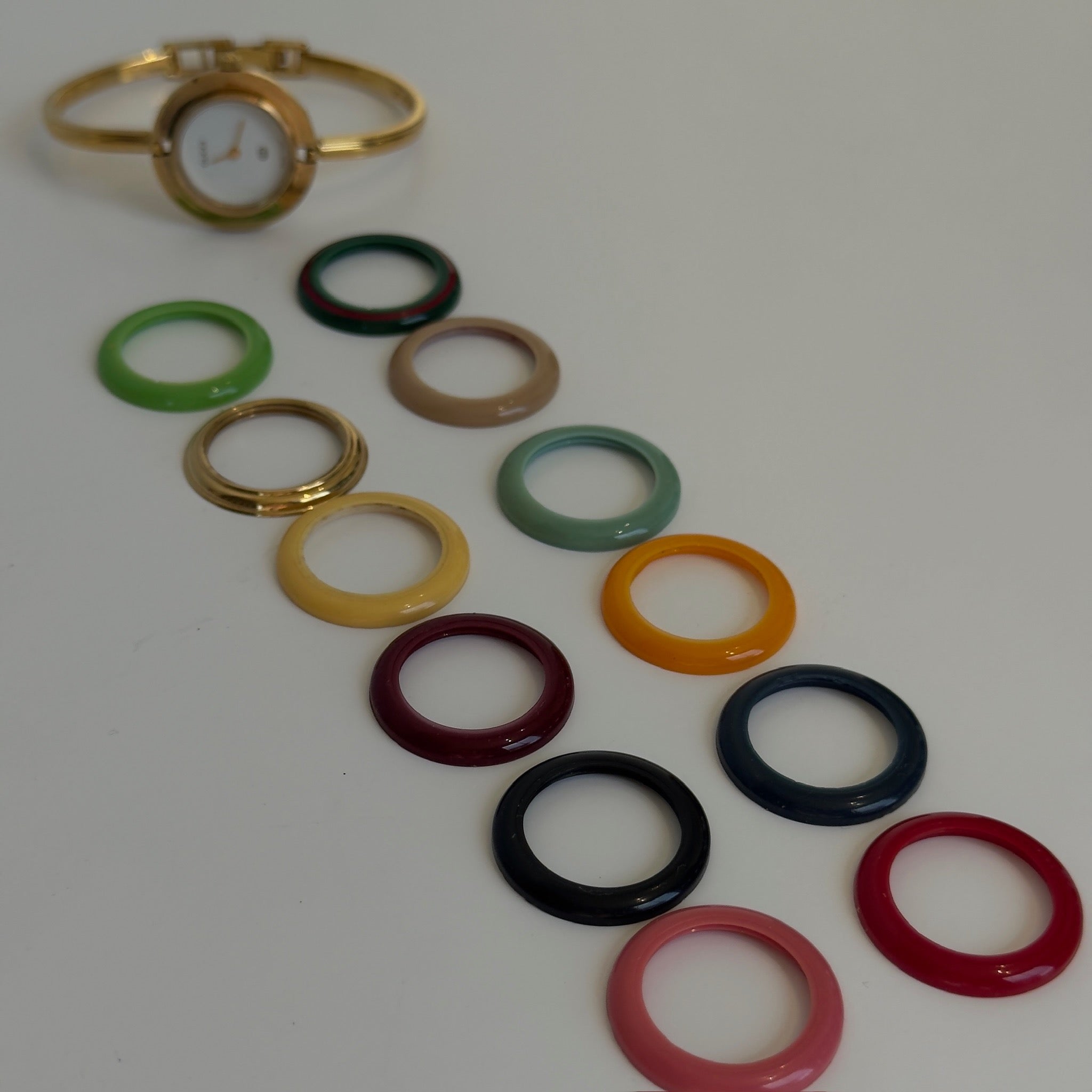 Vintage Gucci Interchangeable Bezel Bangle Watch - Queen May