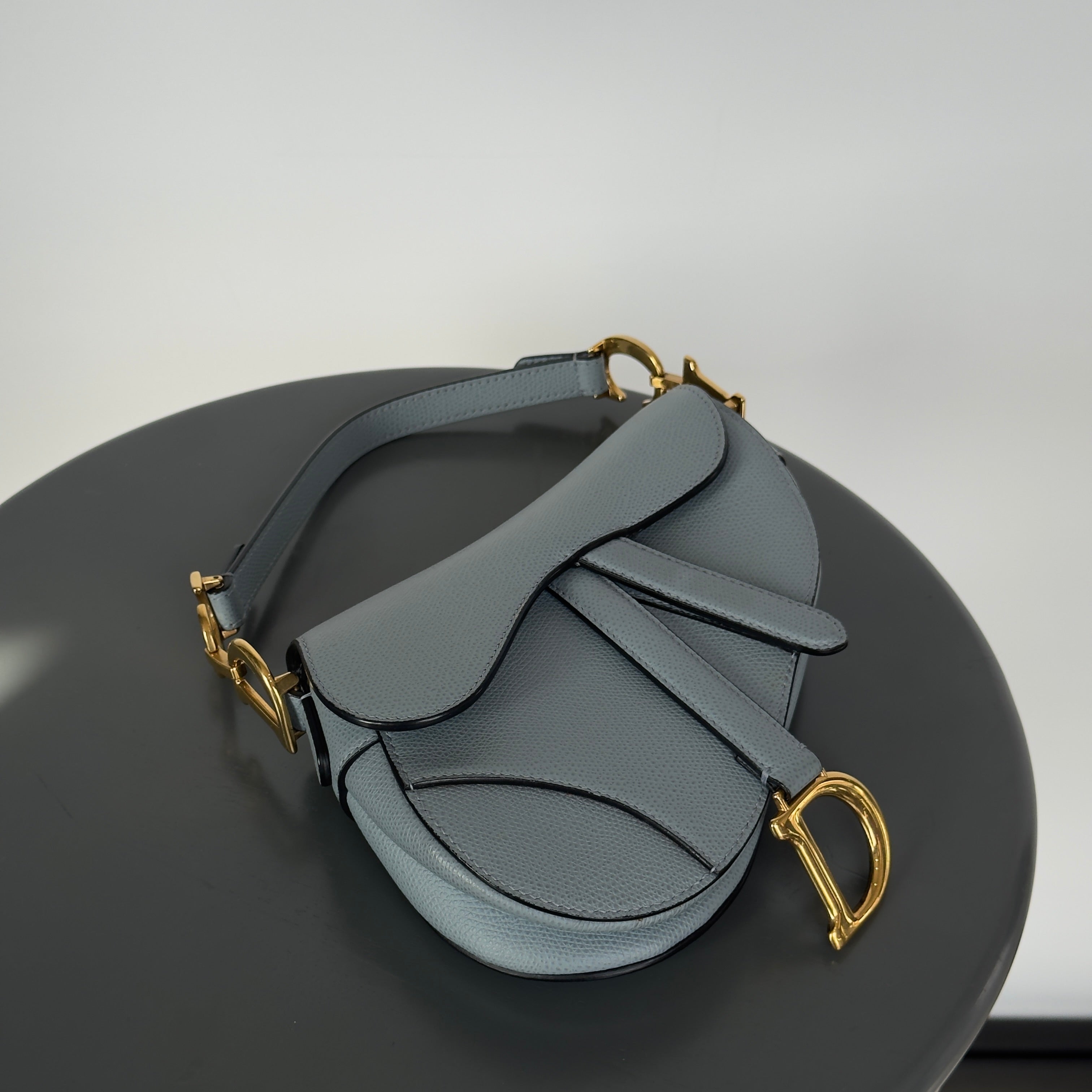 Christian Dior Leather Mini Saddle Bag - Queen May