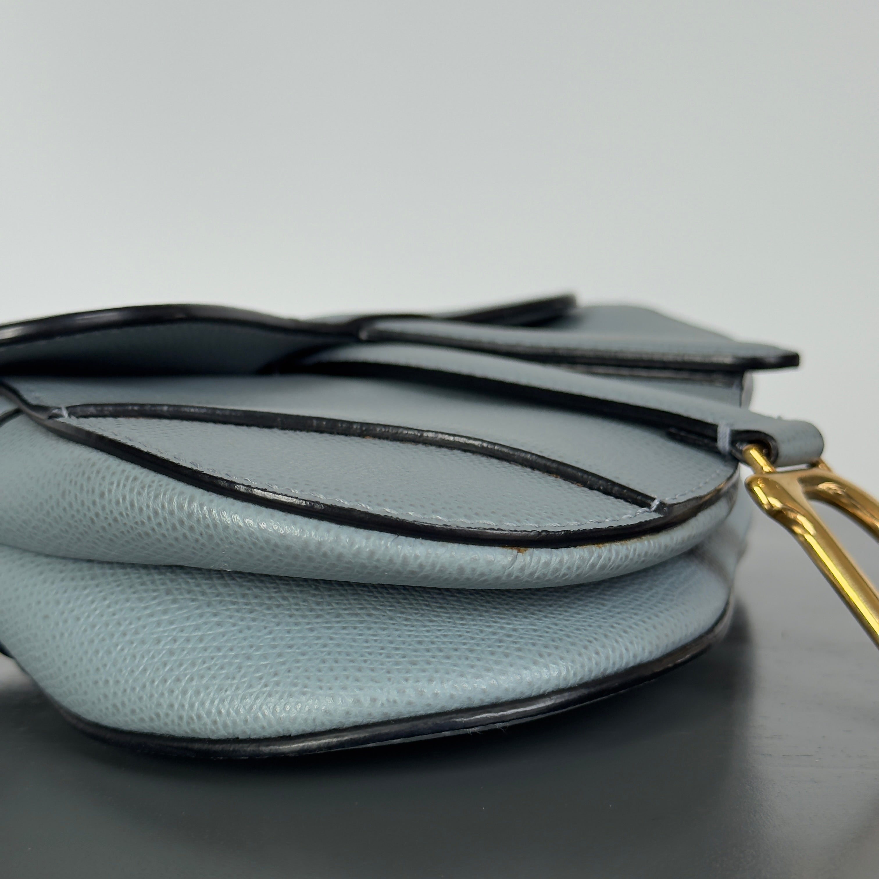 Christian Dior Leather Mini Saddle Bag - Queen May