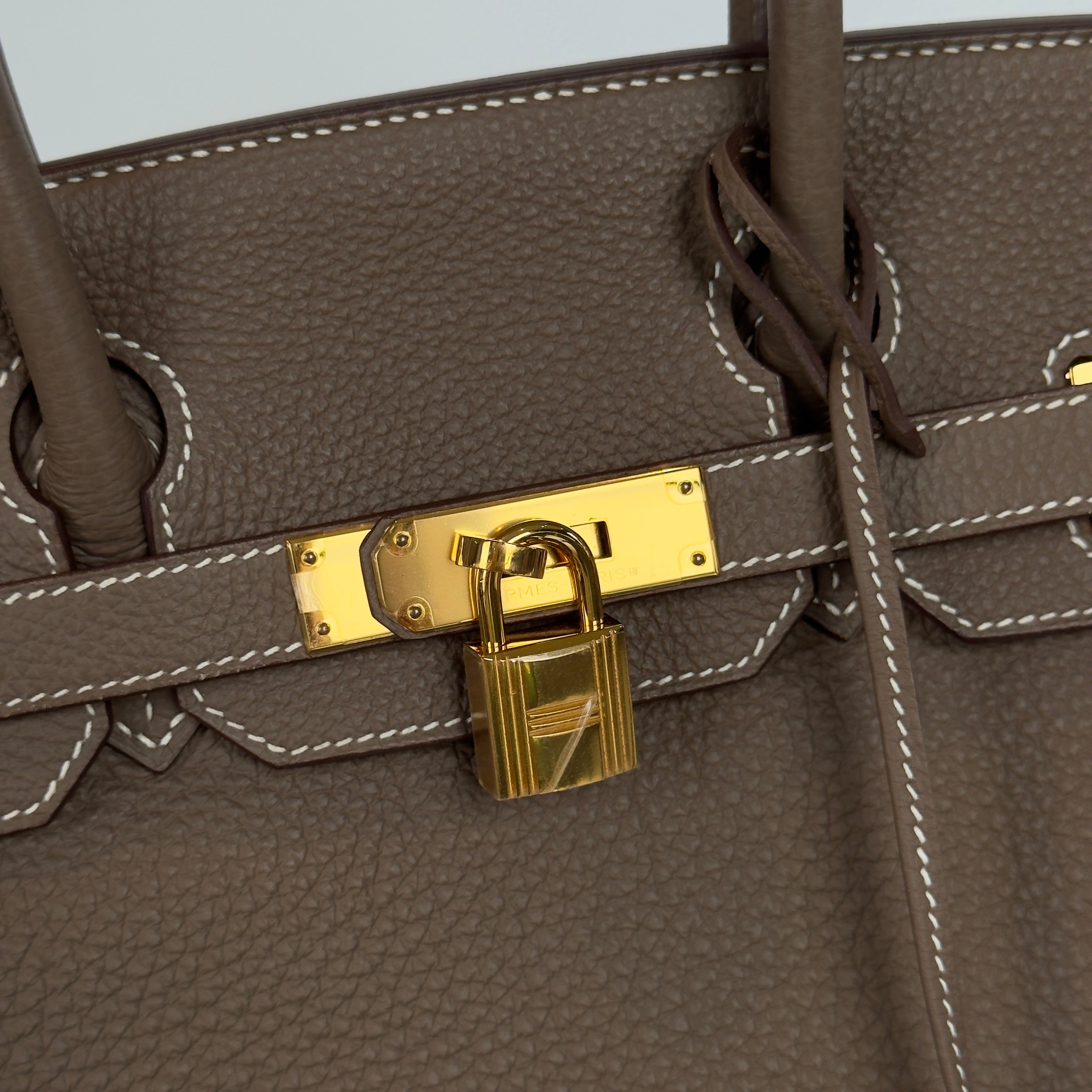 Hermes Birkin 30 Etoupe Togo Gold Gold Hardware 2013 - Queen May
