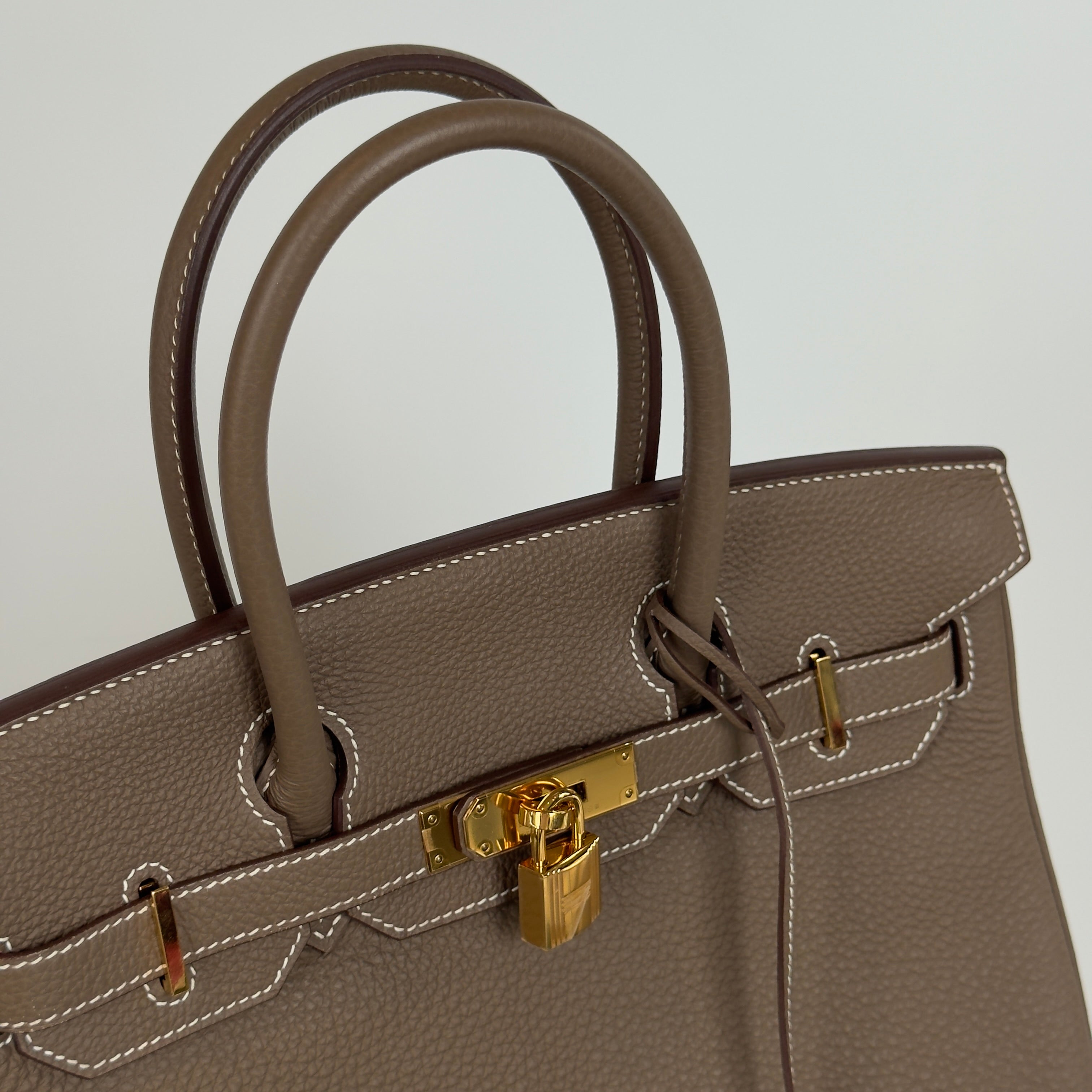 Hermes Birkin 30 Etoupe Togo Gold Gold Hardware 2013 - Queen May