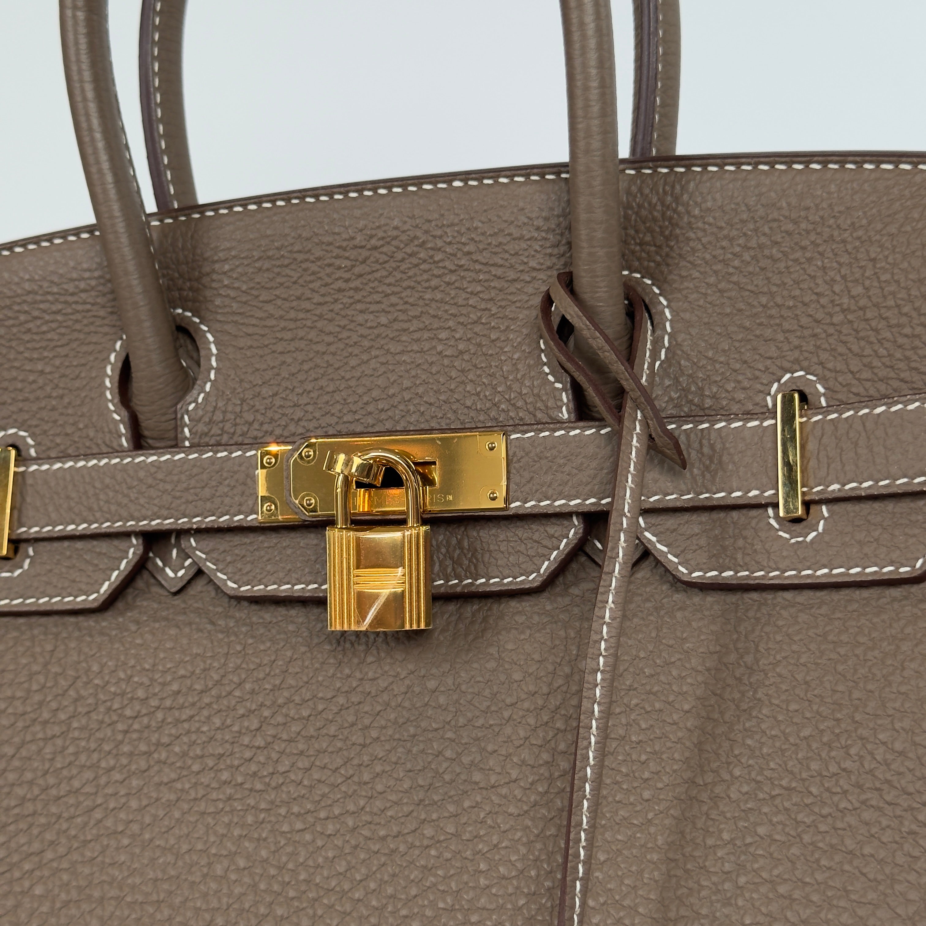 Hermes Birkin 30 Etoupe Togo Gold Gold Hardware 2013 - Queen May