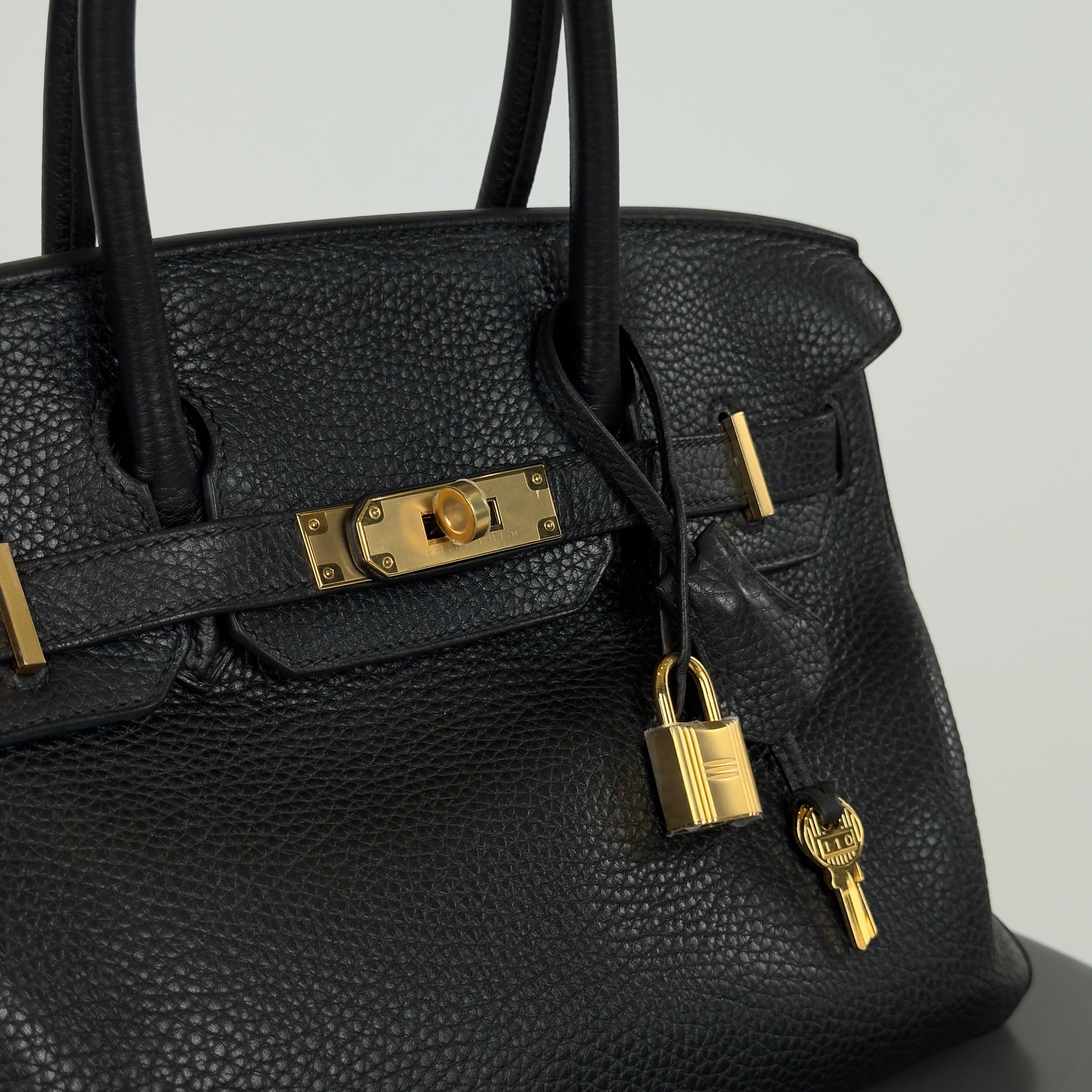 Hermes Birkin 30 Black Togo Gold Gold Hardware 2015 - Queen May