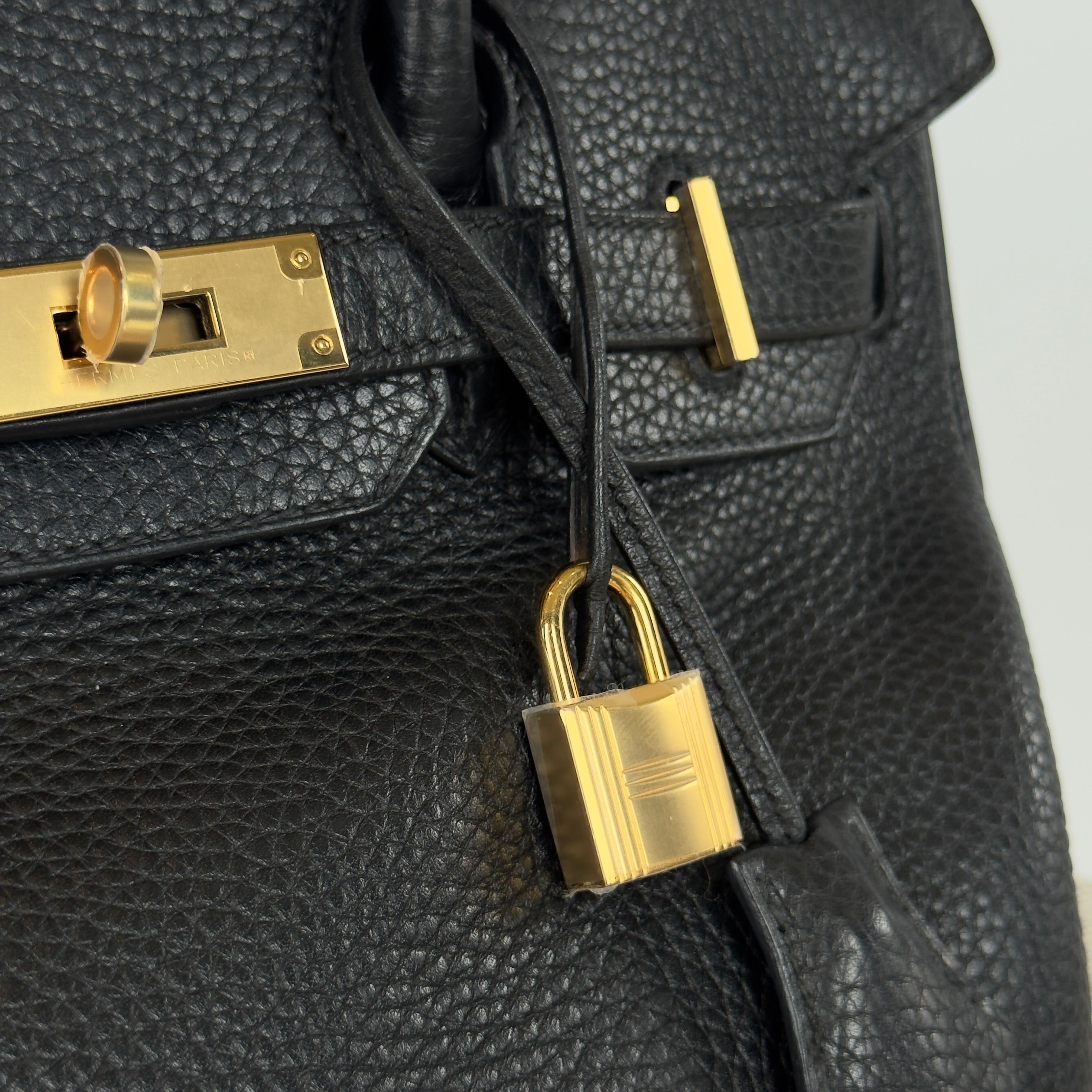 Hermes Birkin 30 Black Togo Gold Gold Hardware 2015 - Queen May