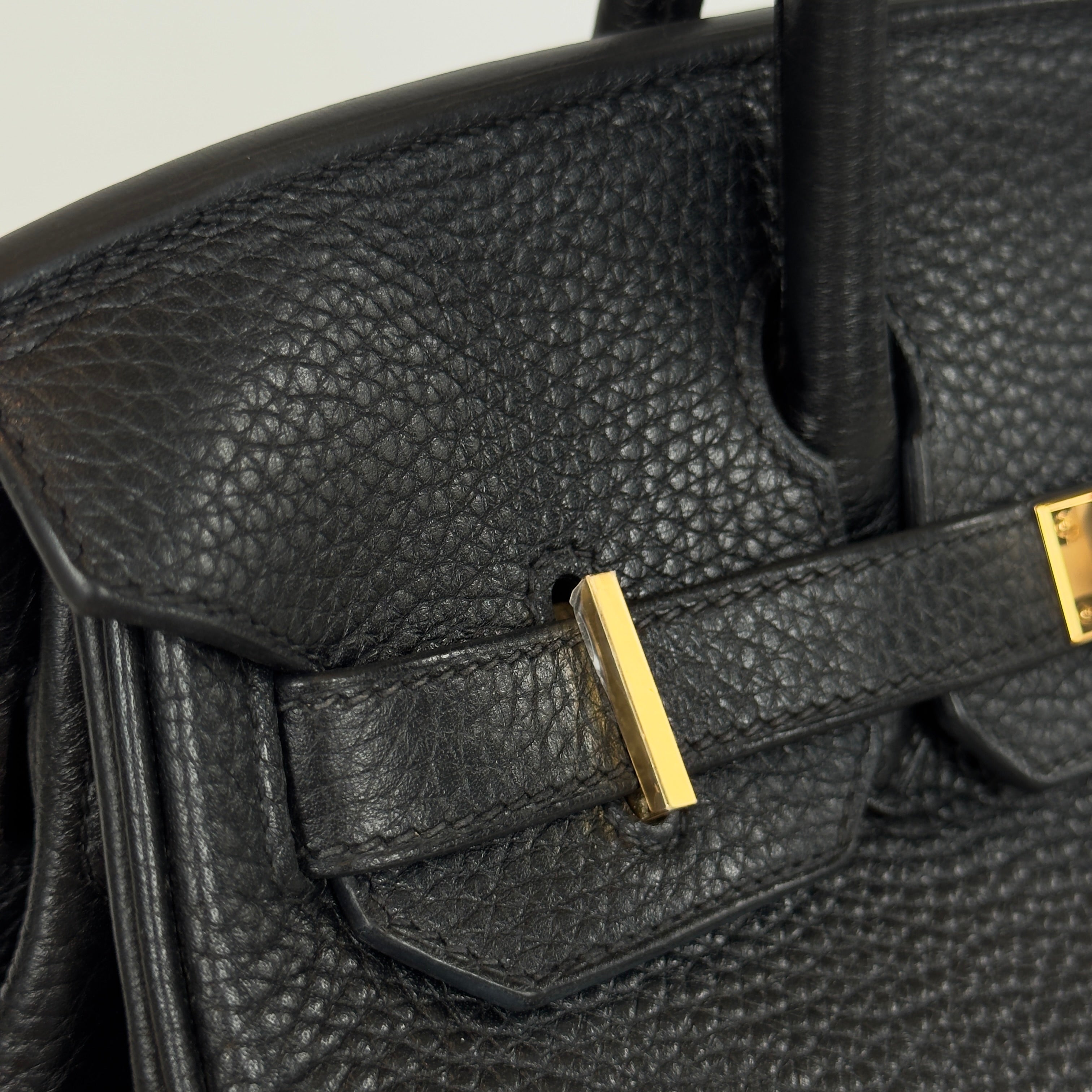 Hermes Birkin 30 Black Togo Gold Gold Hardware 2015 - Queen May