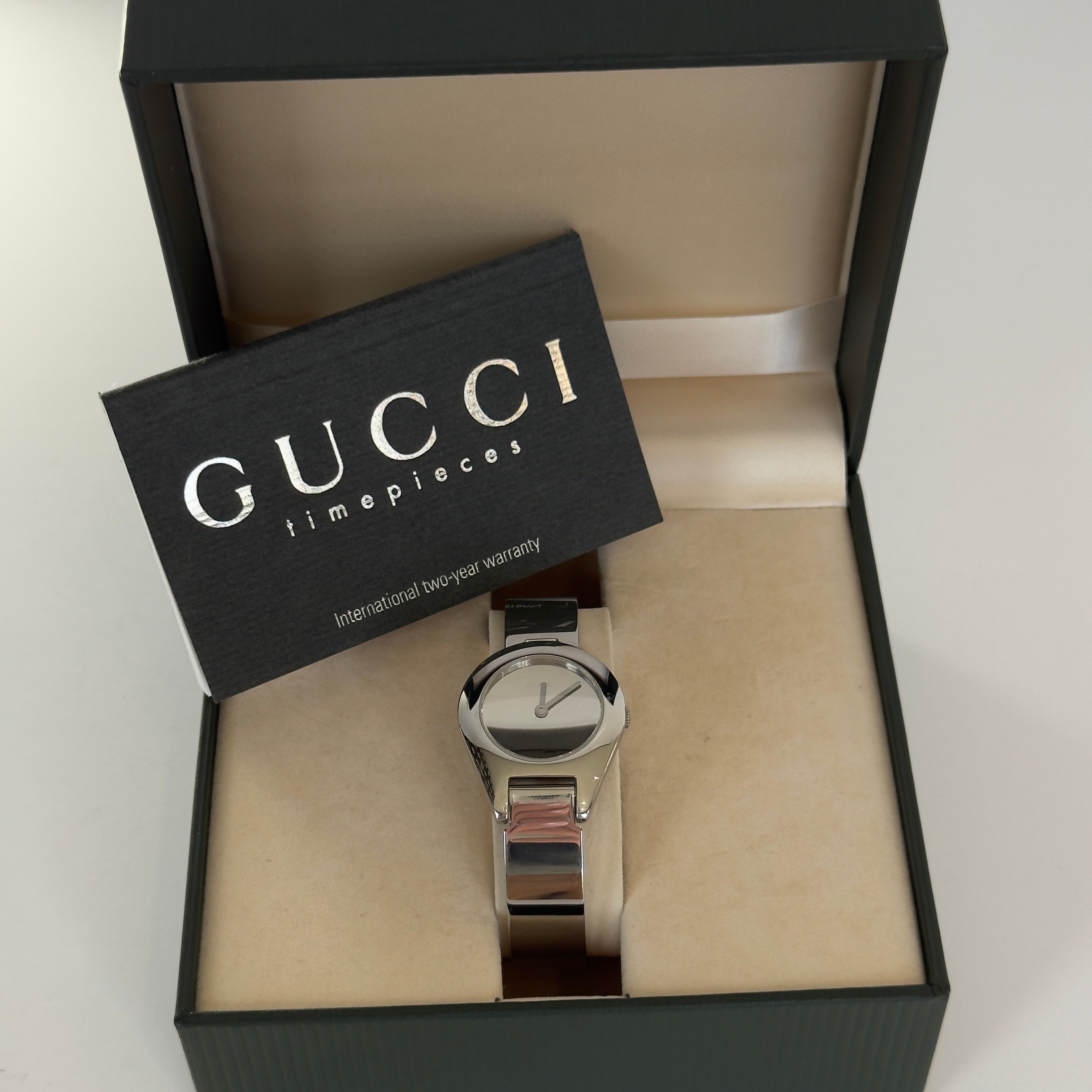 Gucci 6700L Mirror Buckle Bangle Watch - Queen May
