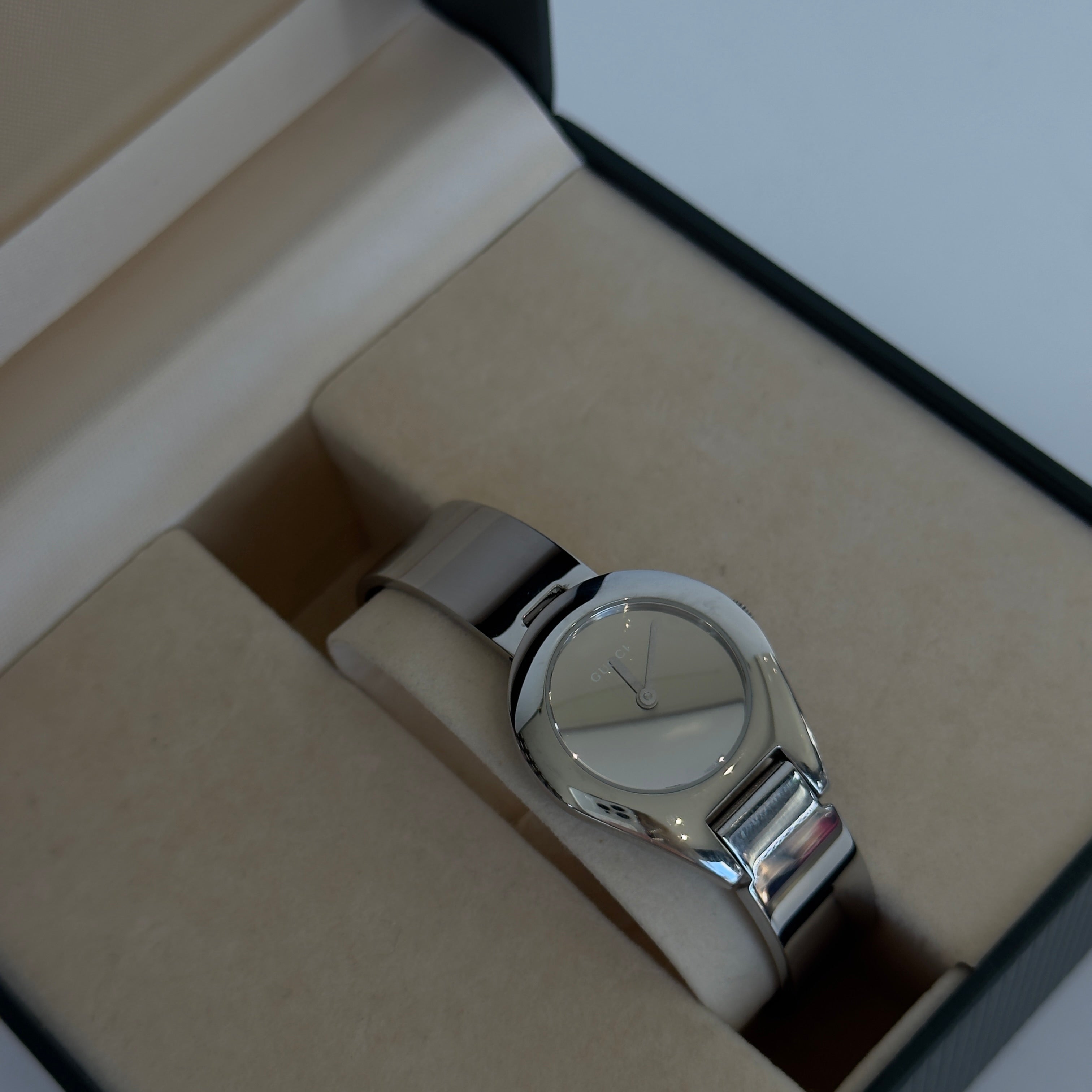Gucci 6700L Mirror Buckle Bangle Watch - Queen May
