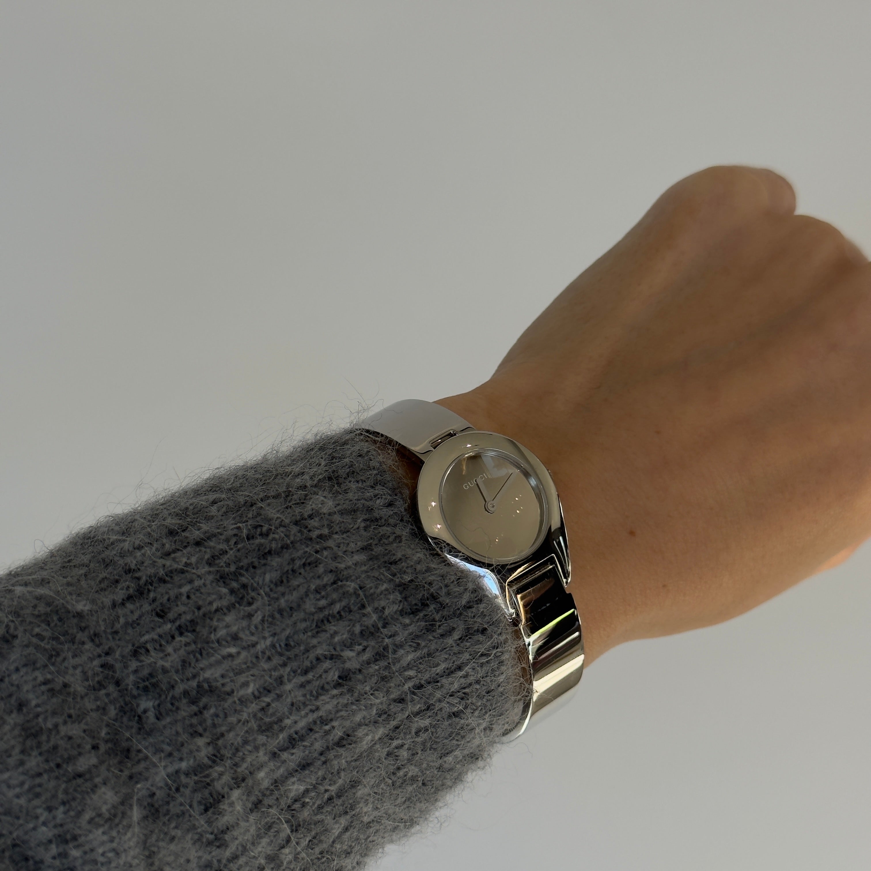 Gucci 6700L Mirror Buckle Bangle Watch - Queen May