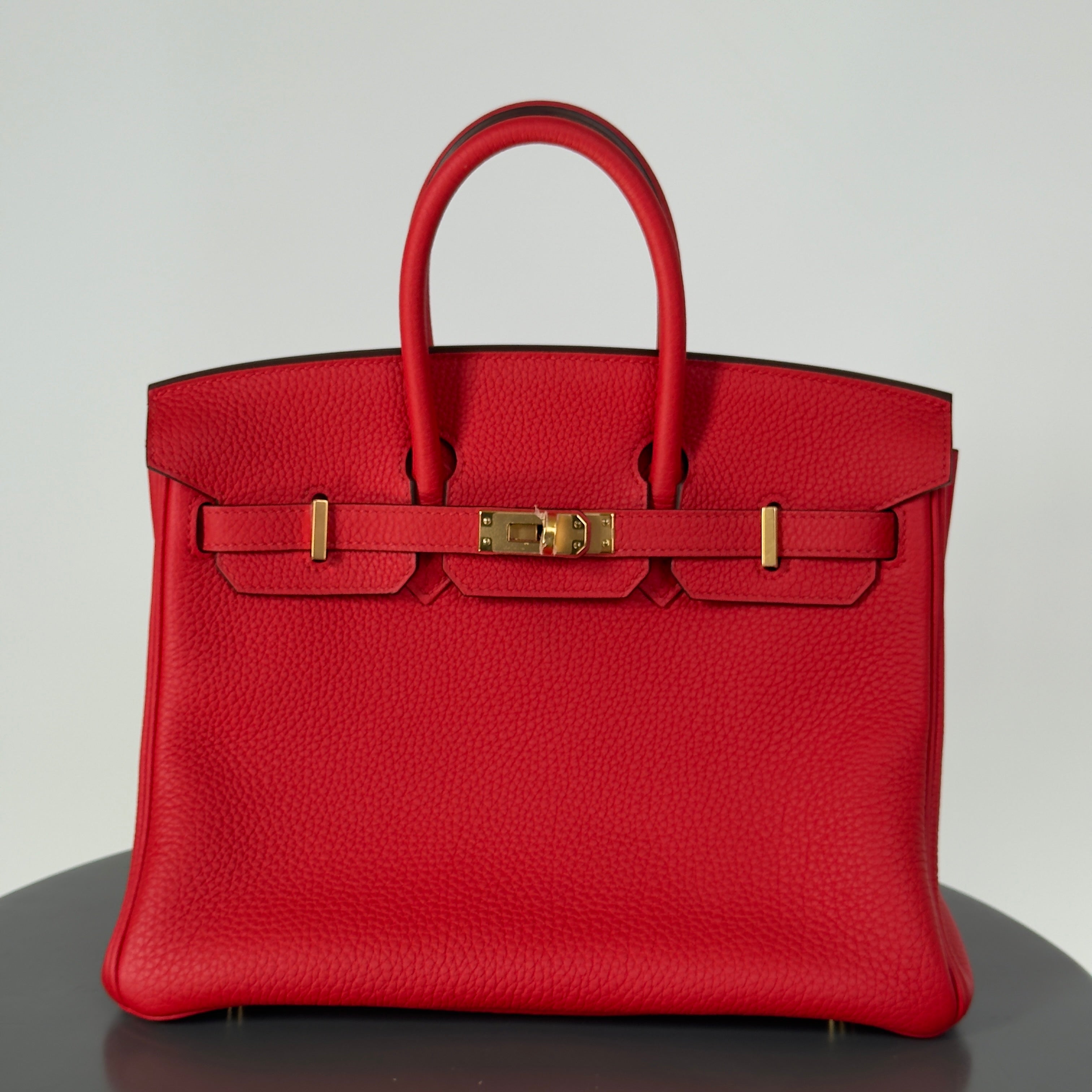 Hermes Birkin 25 Rouge De Coeur Togo Gold Toned Hardware - Queen May